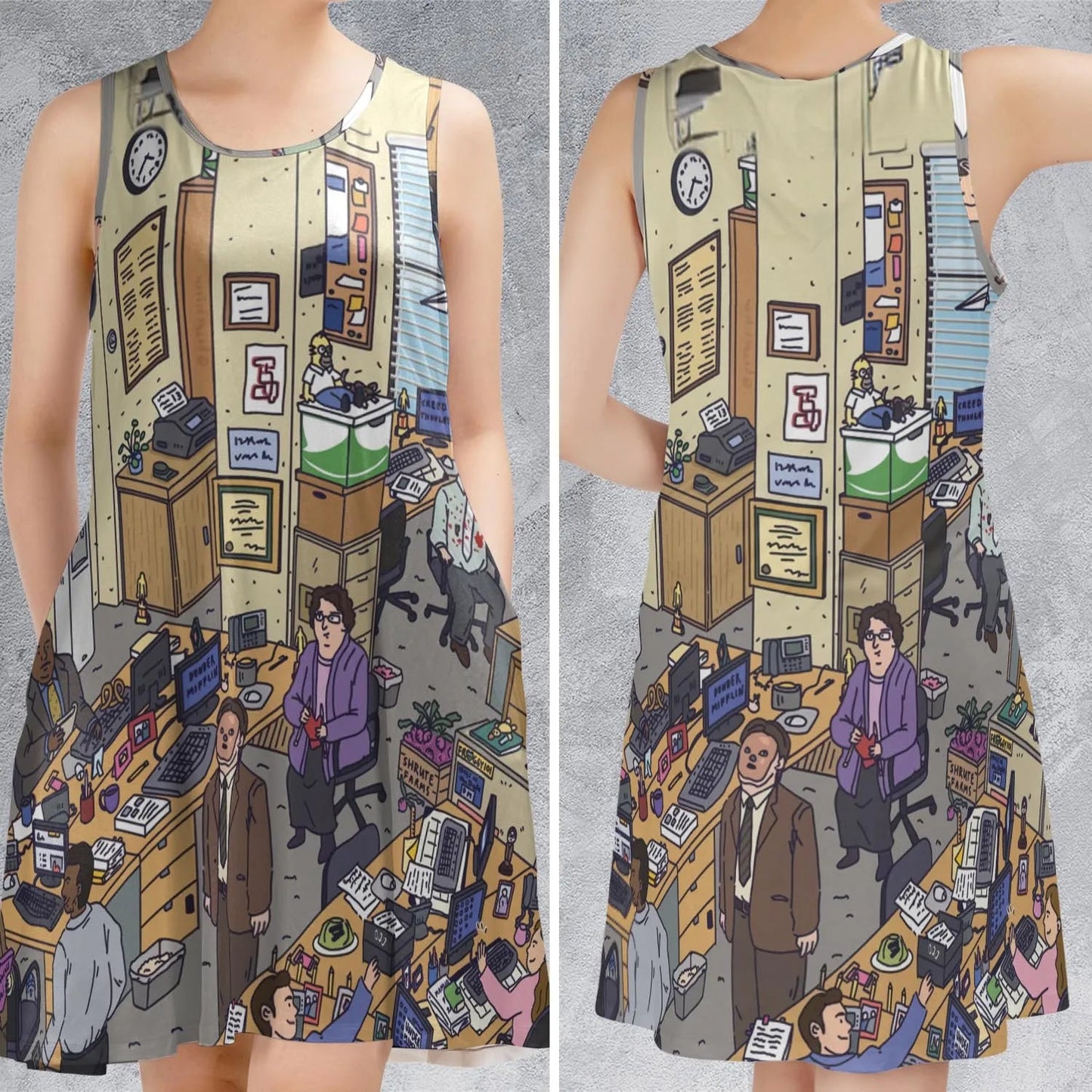 Casual Sleeveless Dress - F8DRY853