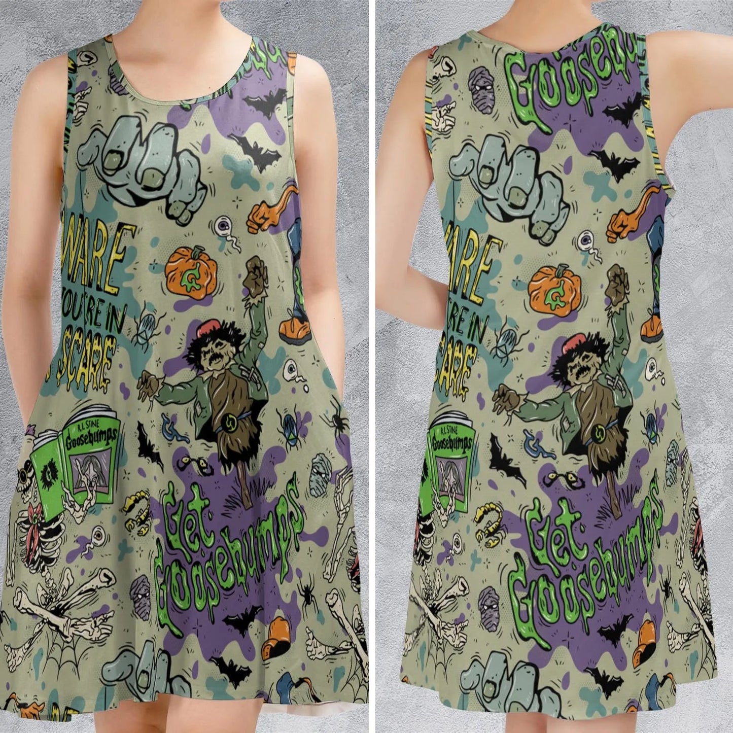 Casual Sleeveless Dress - 2Y6TRZHL