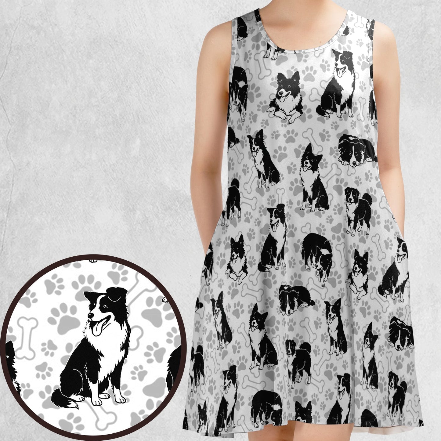 Casual Sleeveless Dress - 9XZ1RB21