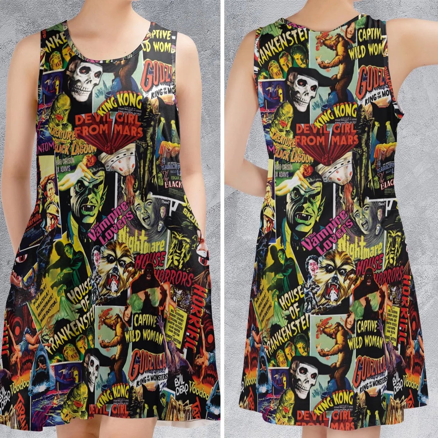 Casual Sleeveless Dress - NGF9JE1Y