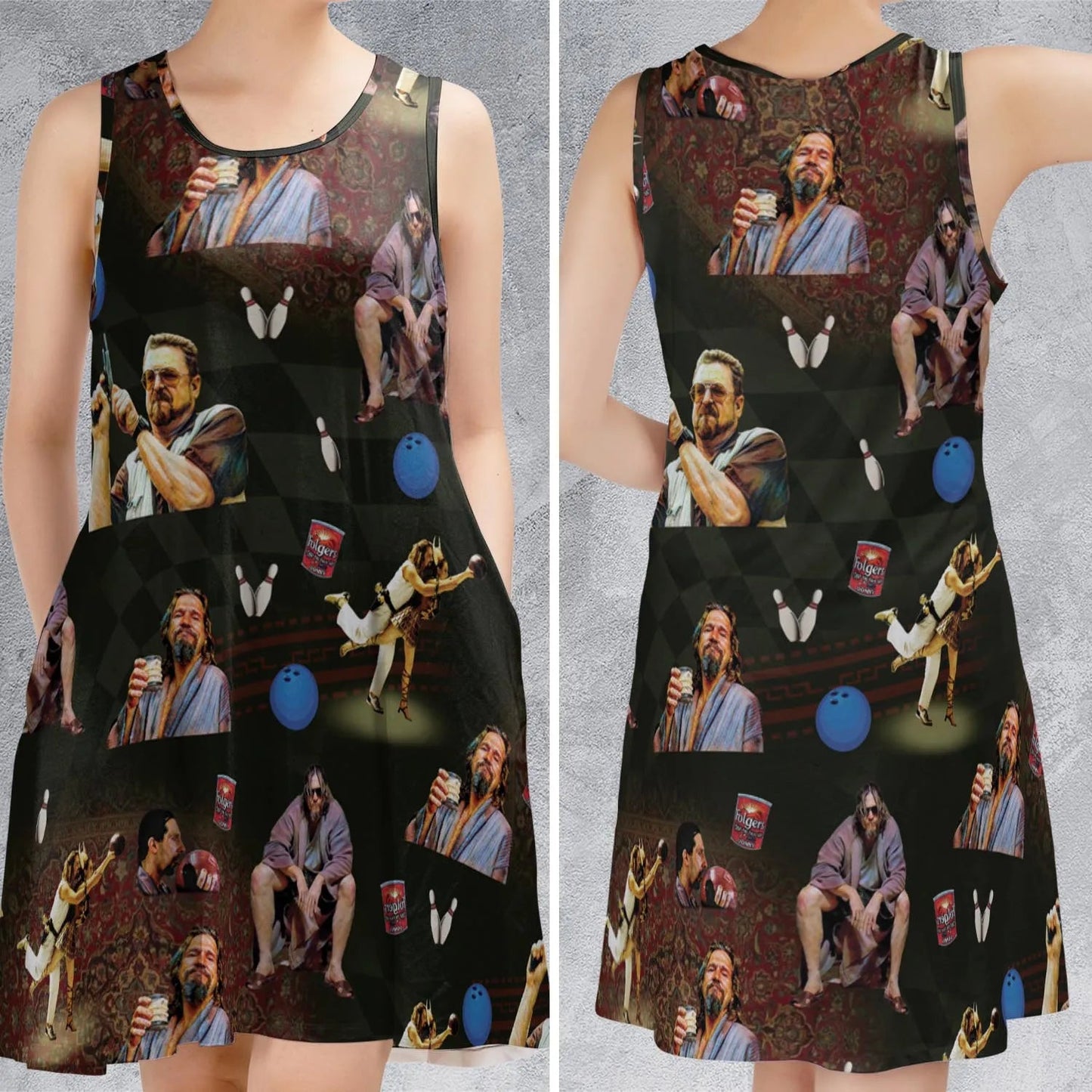 Casual Sleeveless Dress - KJQ29UN1