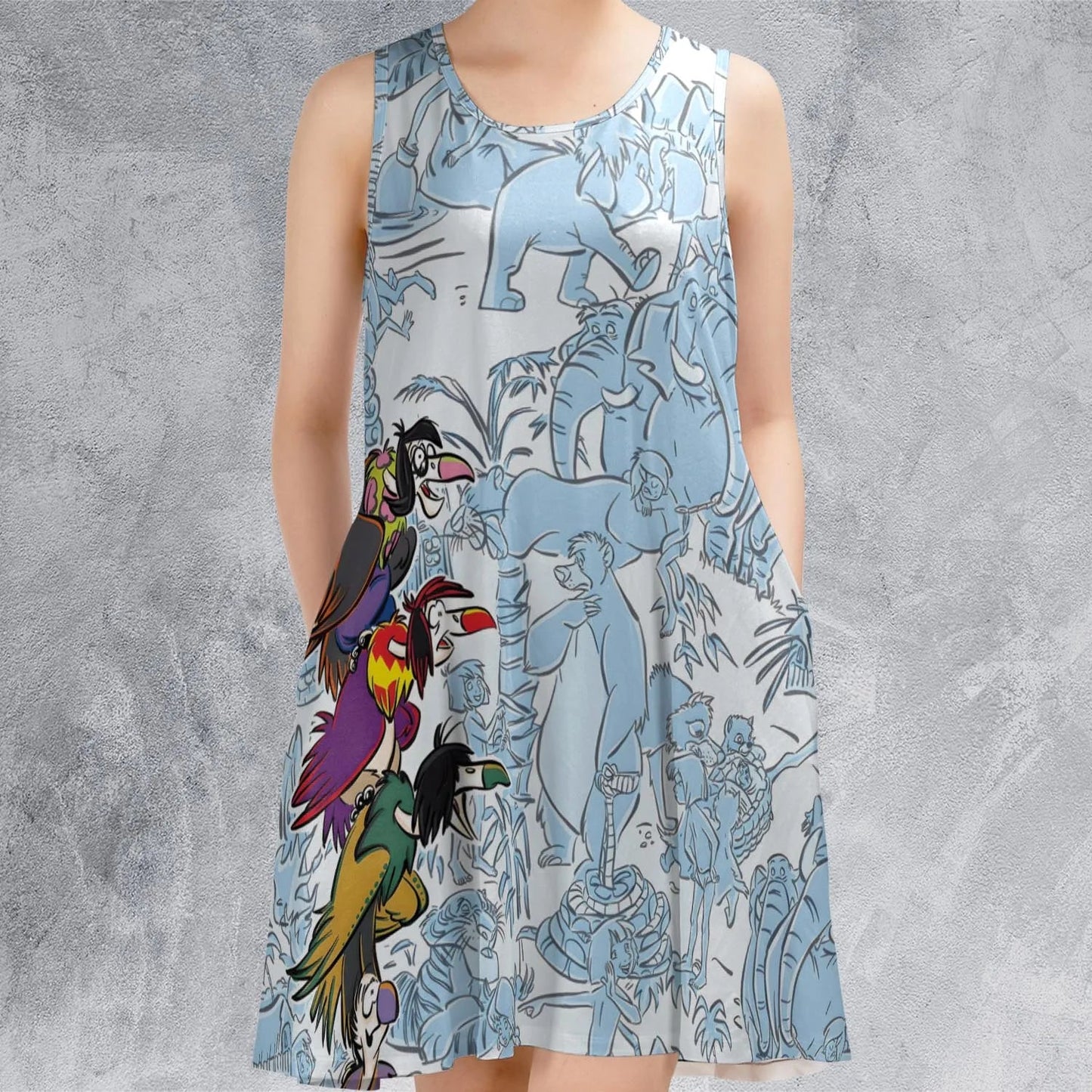 Casual Sleeveless Dress - 5YSNW114