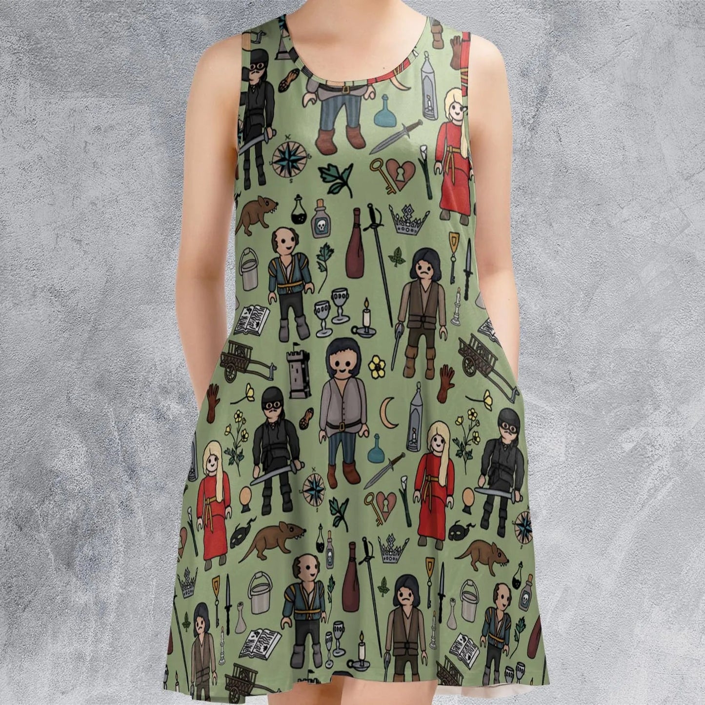 Casual Sleeveless Dress - WQ3SDLCQ