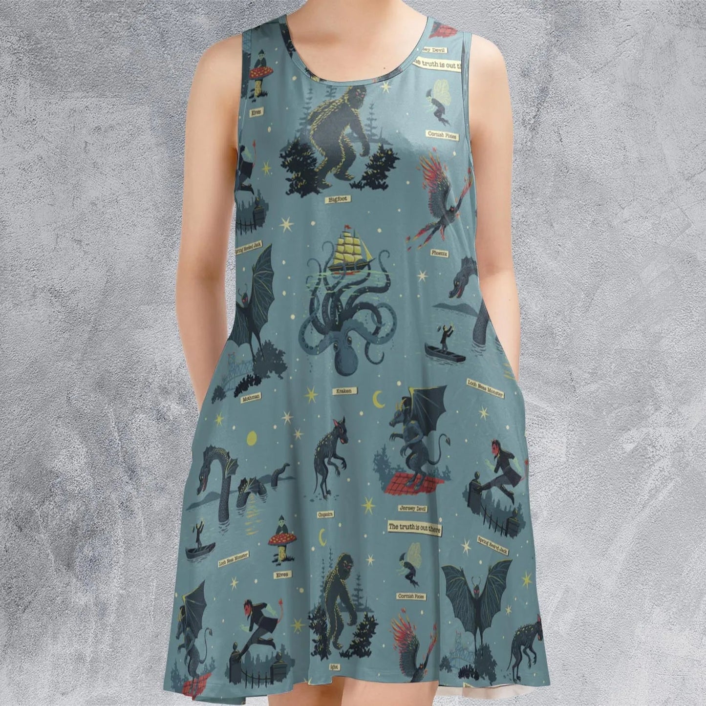 Casual Sleeveless Dress - 9RQEM8BX