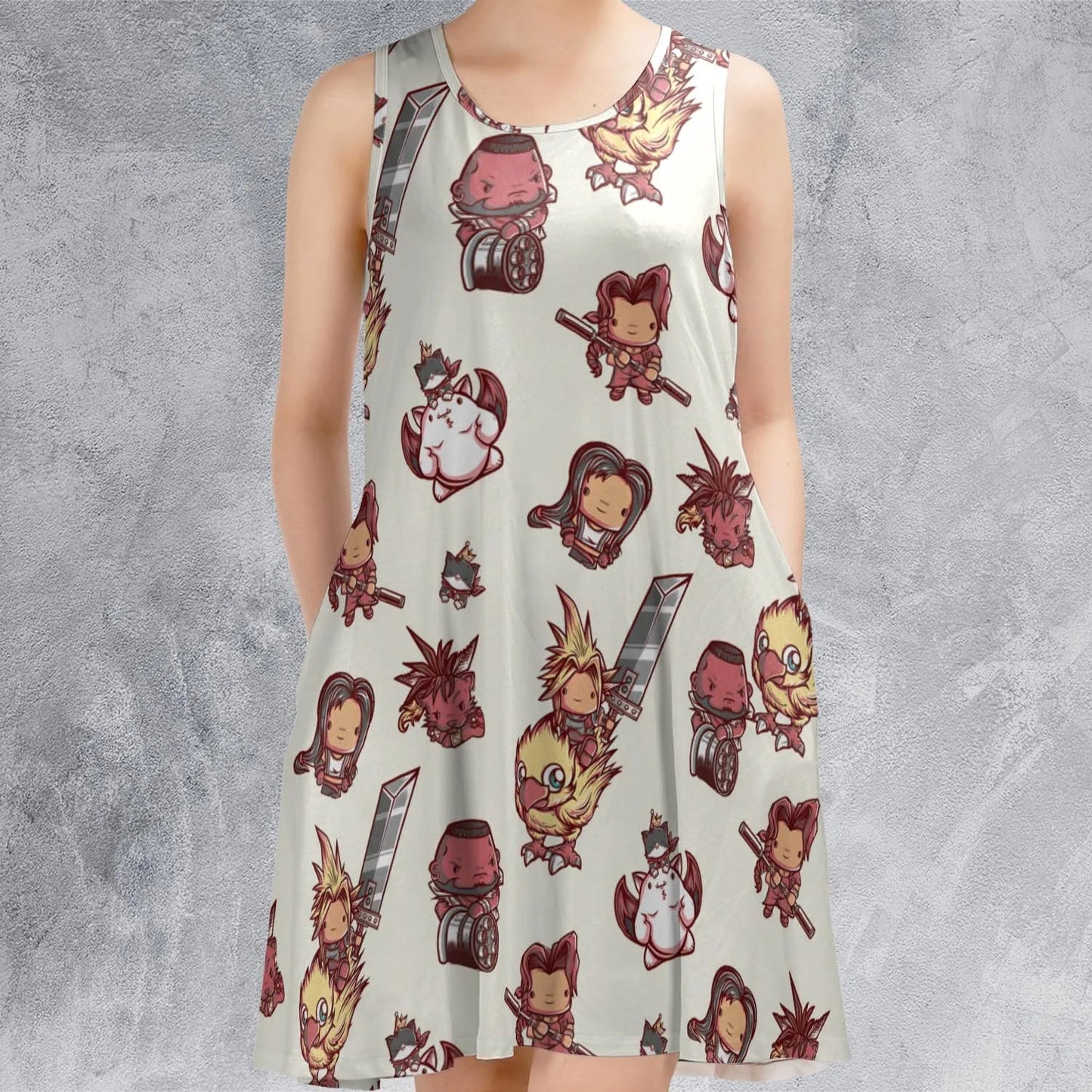 Casual Sleeveless Dress - UJLL2PK2