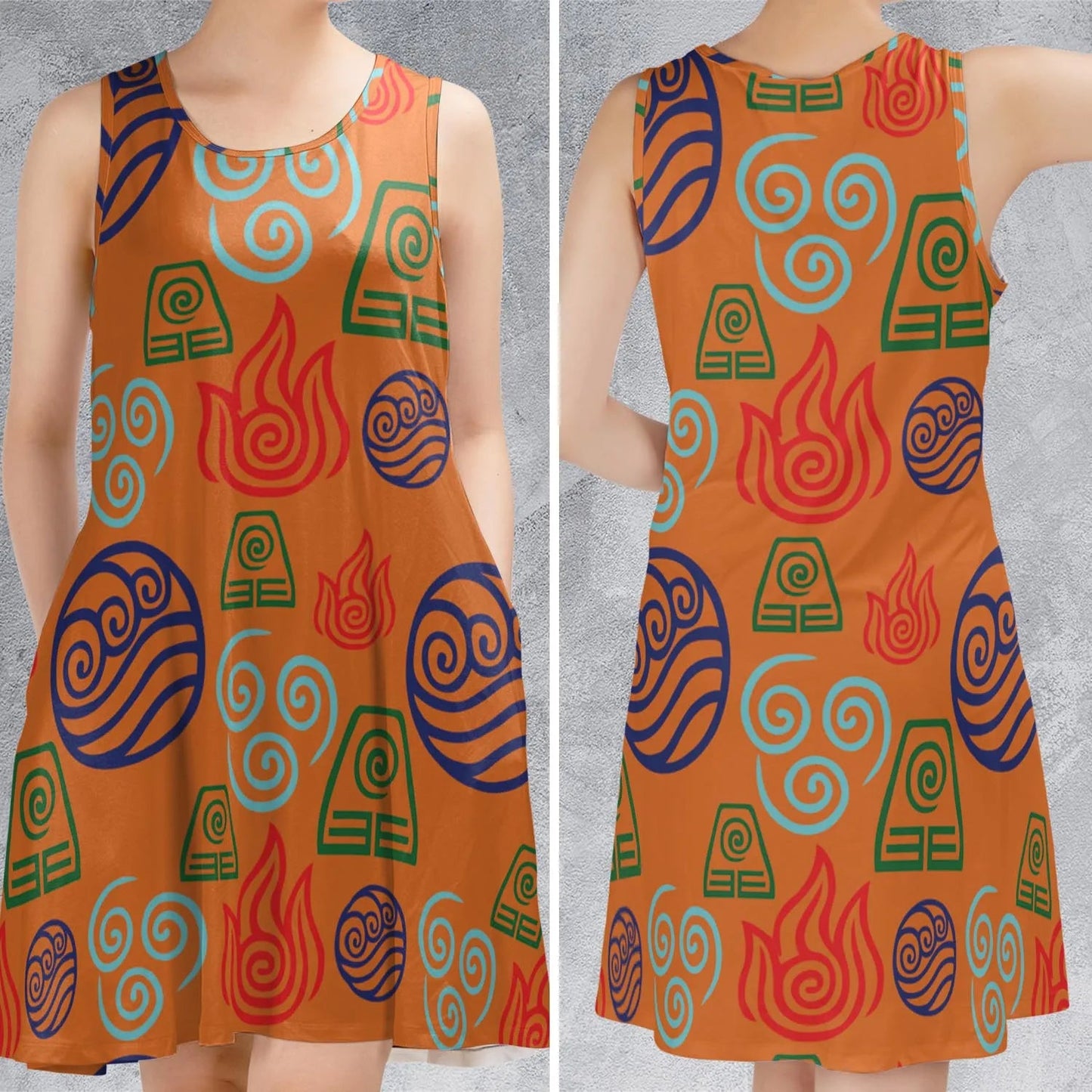 Casual Sleeveless Dress - 5TFVVPYR