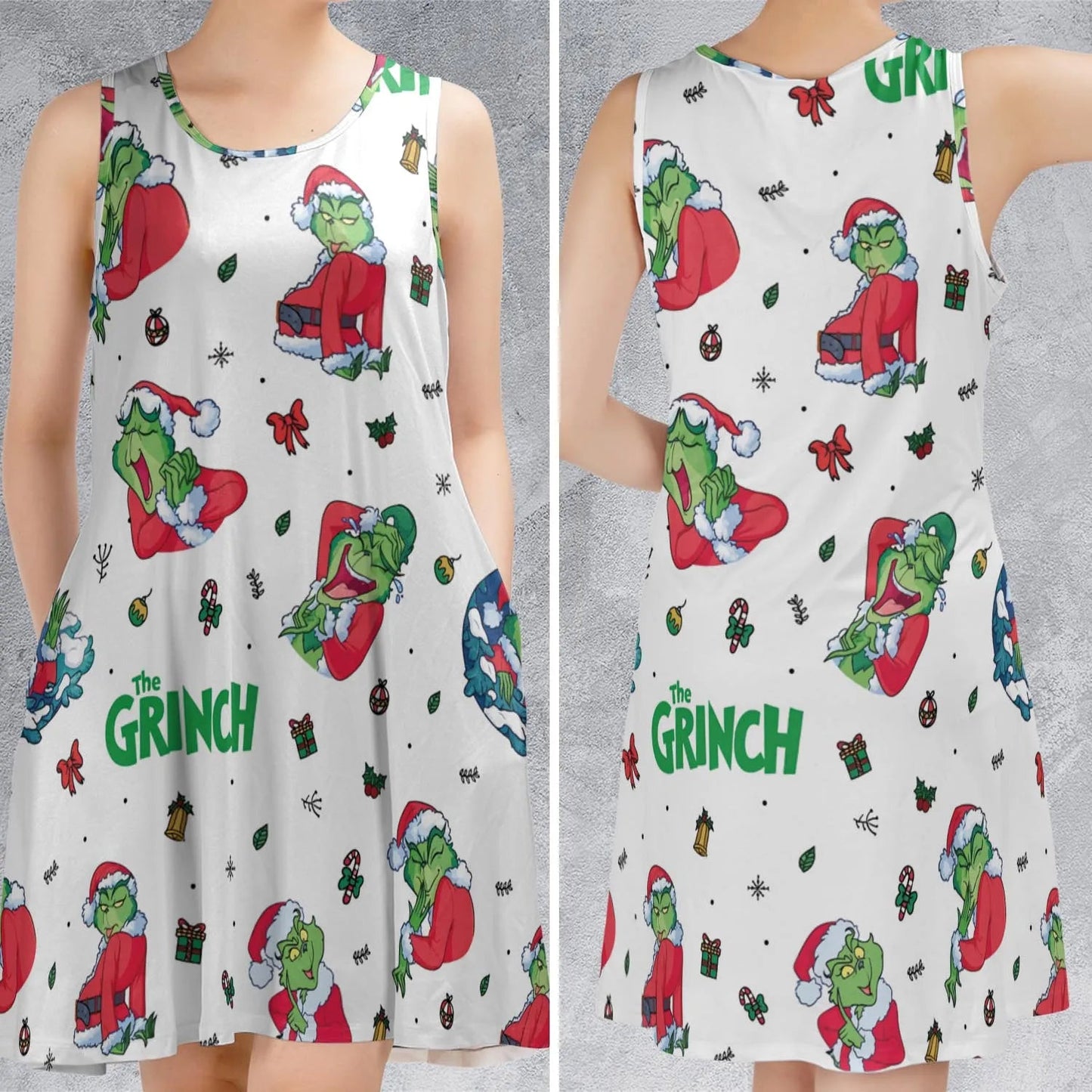 Casual Sleeveless Dress - W6X2KUFQ