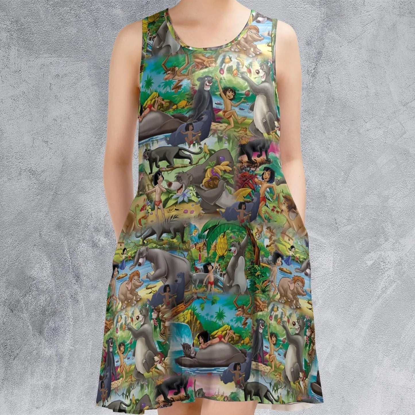 Casual Sleeveless Dress - UDX8H7NF