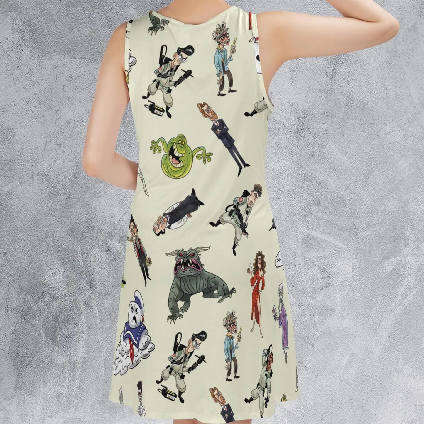 Casual Sleeveless Dress - B7TXNBWG