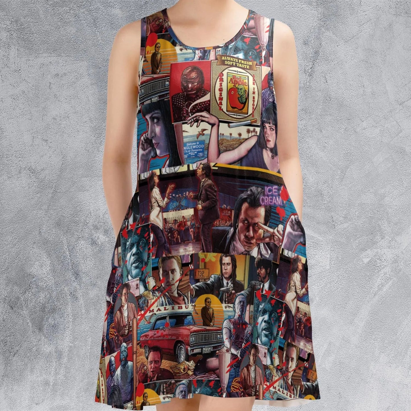 Casual Sleeveless Dress - 4AHL8ZFD