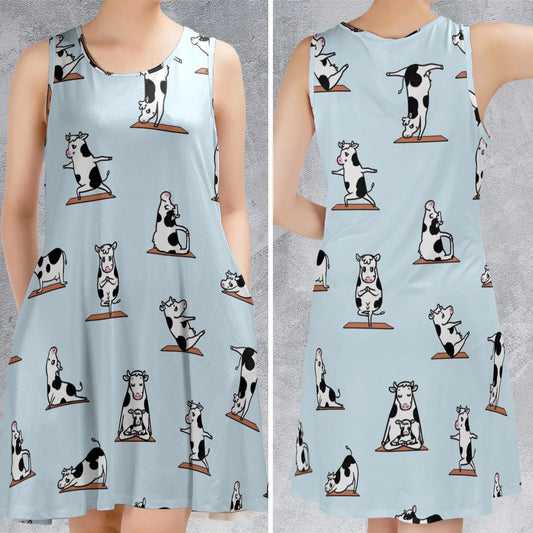 Casual Sleeveless Dress - BYW8R4QX