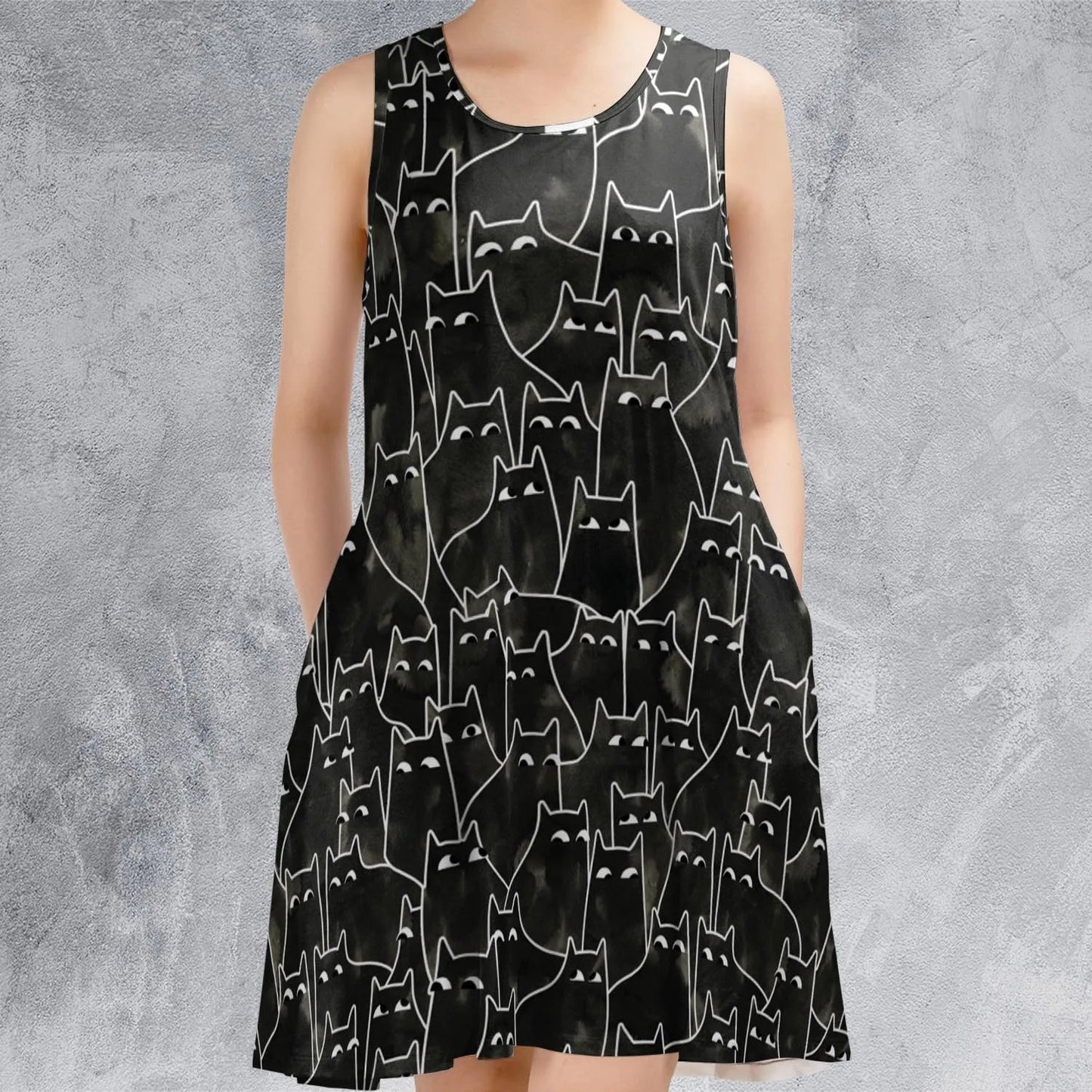 Casual Sleeveless Dress - N6FA7F14