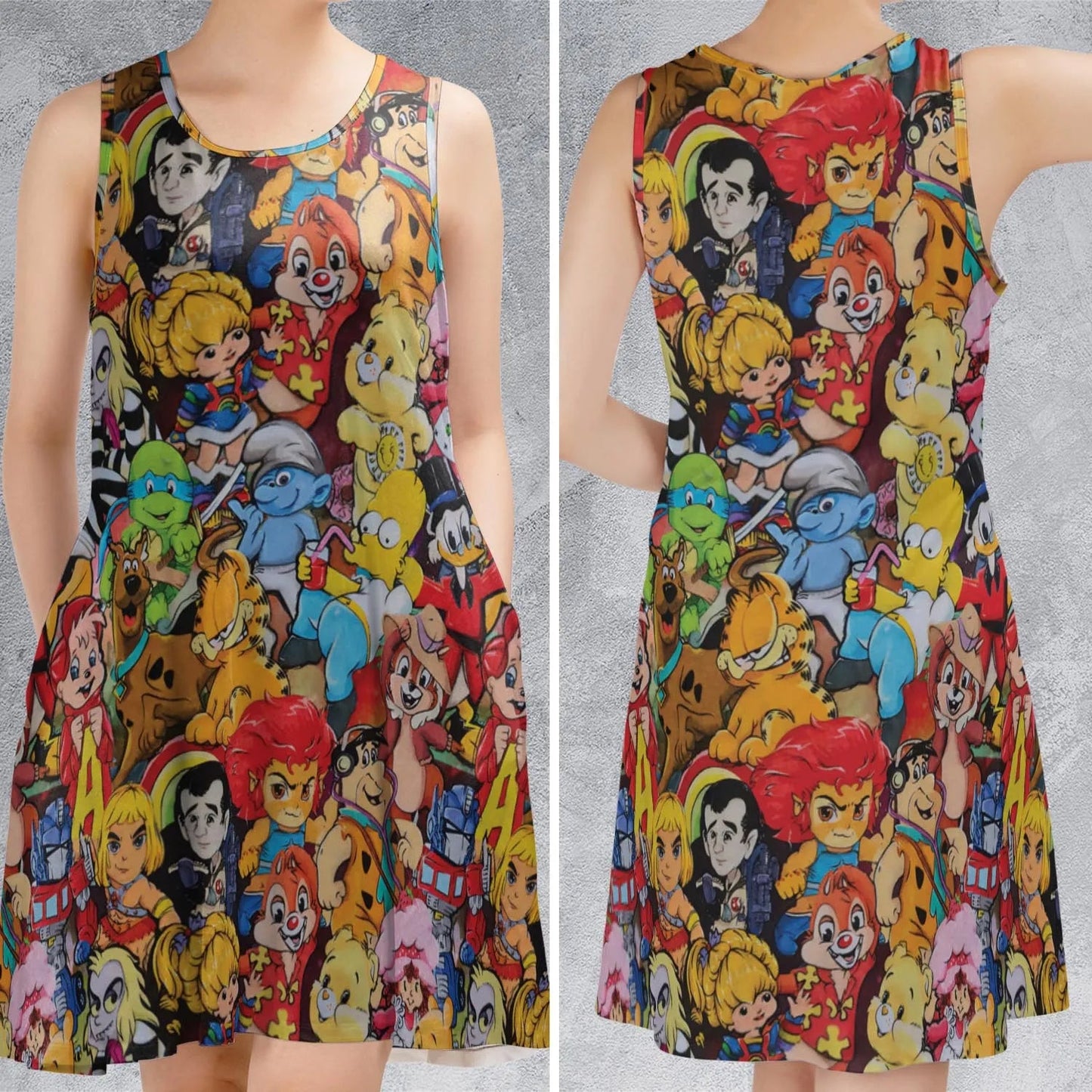 Casual Sleeveless Dress - ZMRJXVGQ