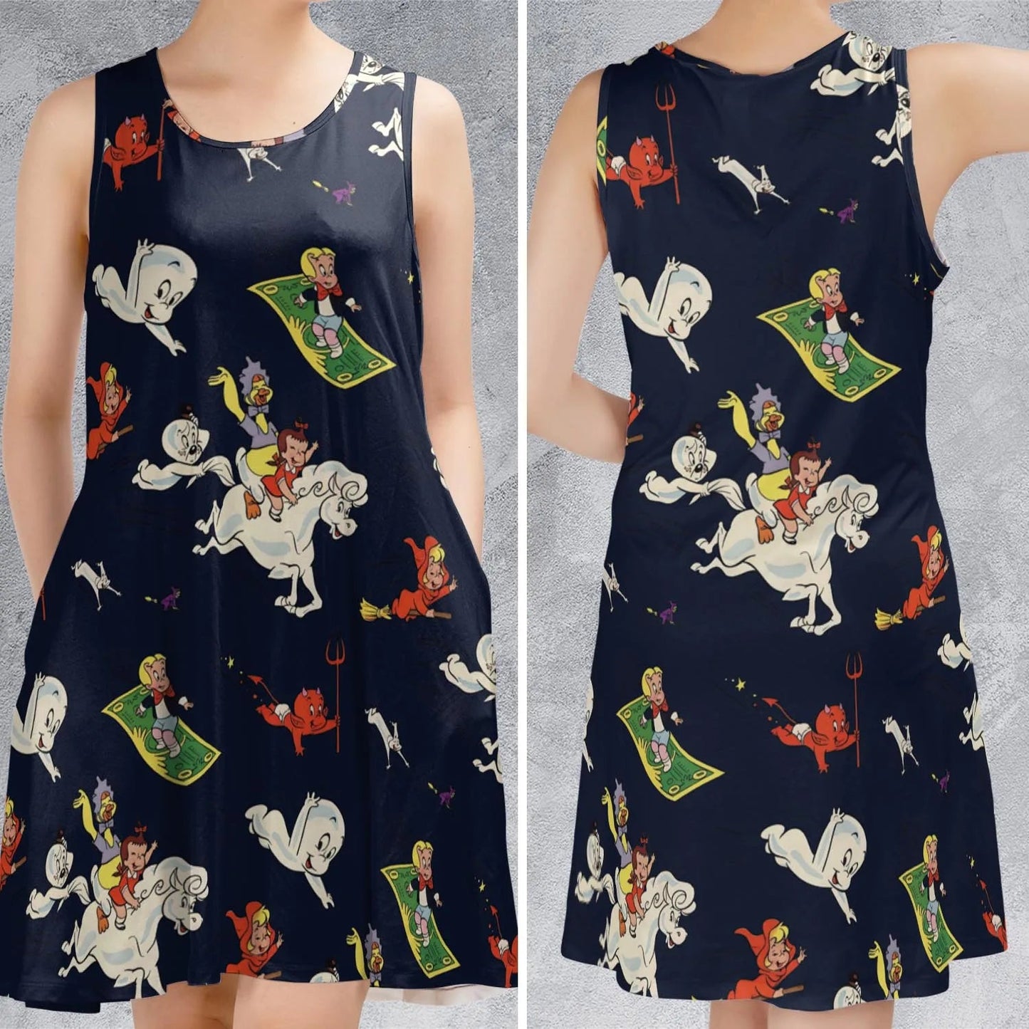Casual Sleeveless Dress - 5QMY6KXK