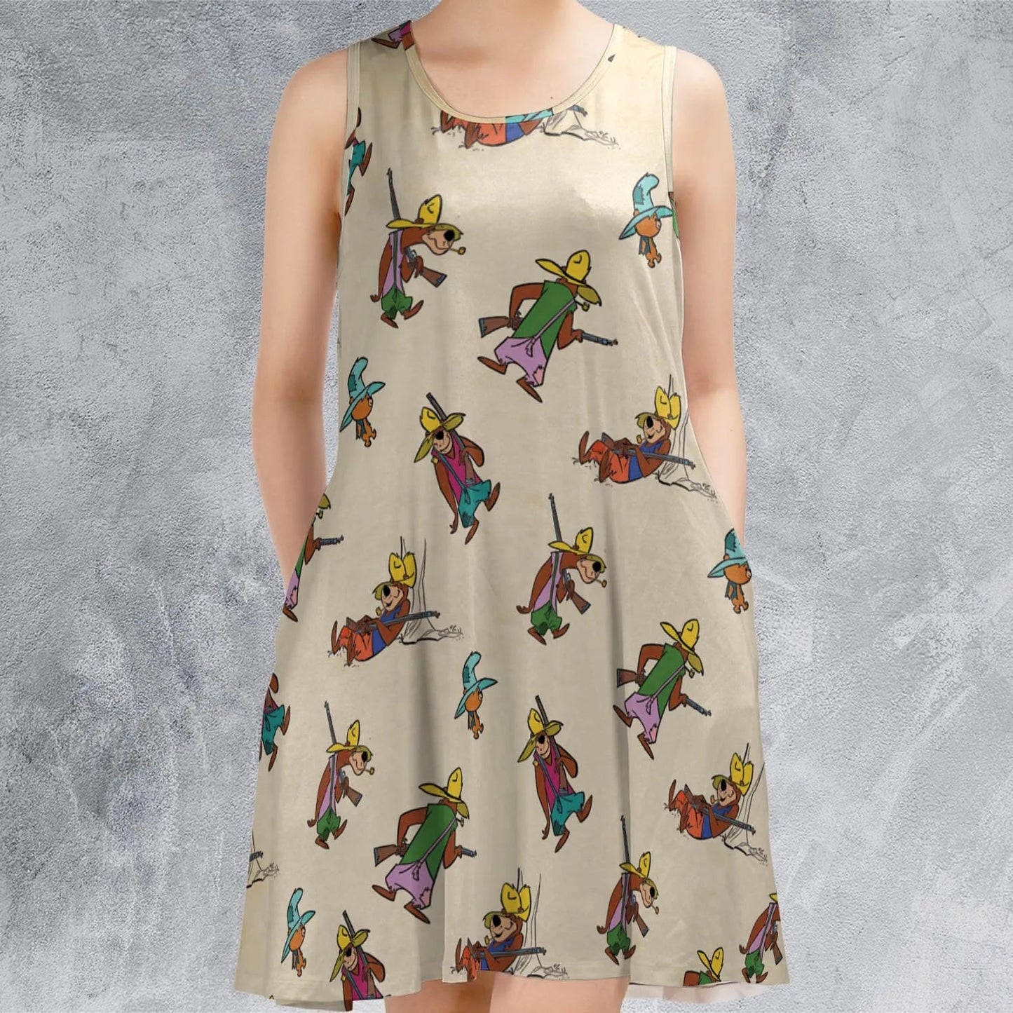 Casual Sleeveless Dress - CCXWDAKR