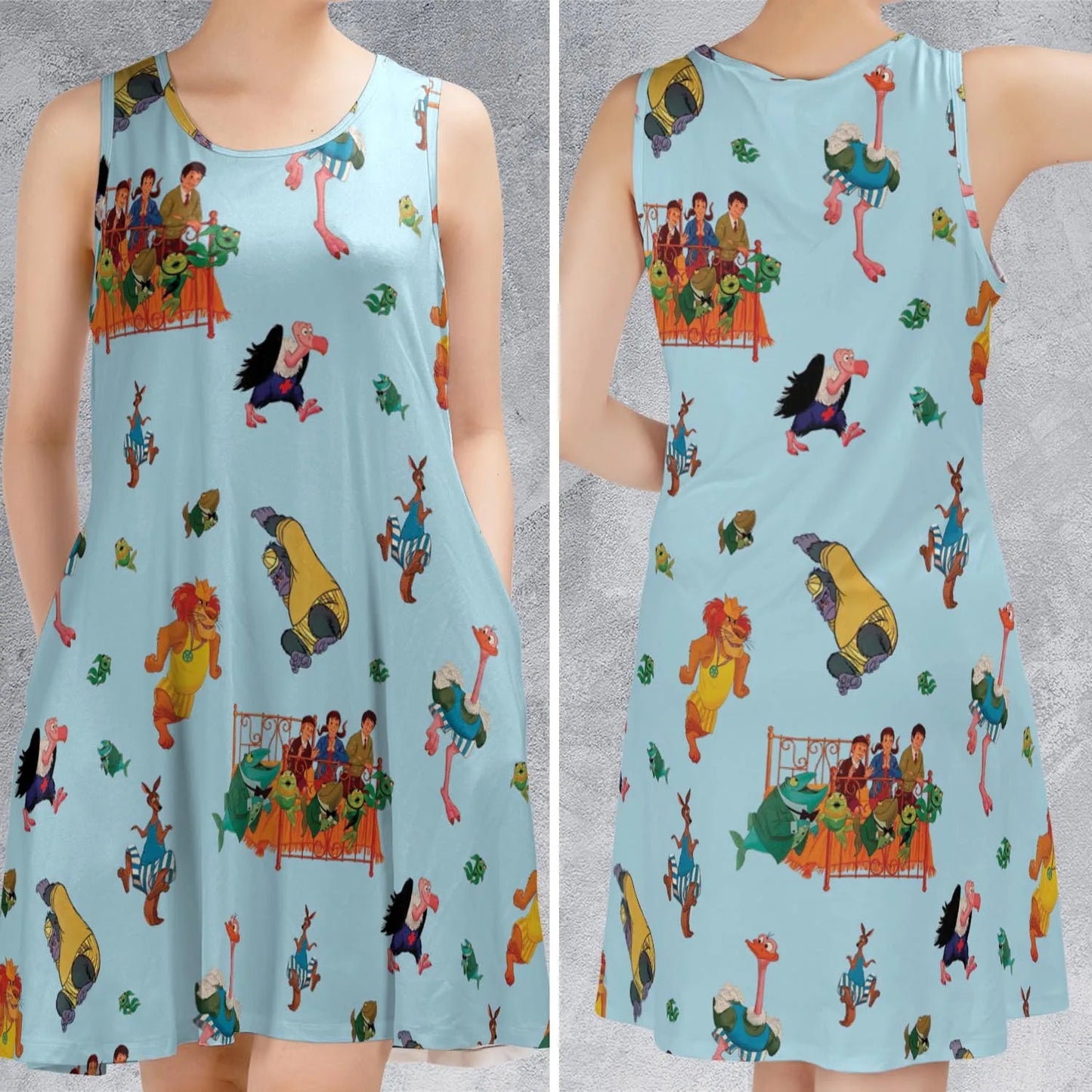 Casual Sleeveless Dress - 5672G3K7