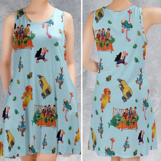 Casual Sleeveless Dress - 5672G3K7