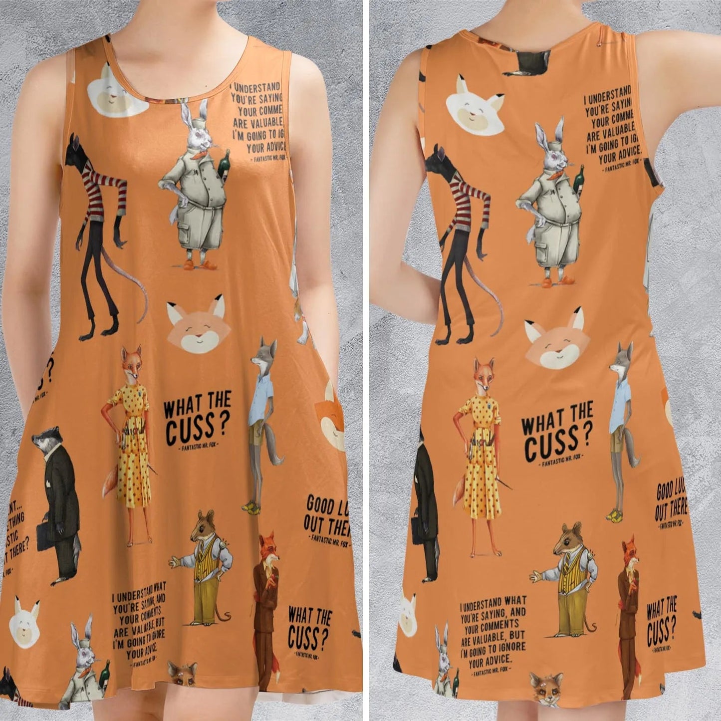 Casual Sleeveless Dress - YH9F4KJZ