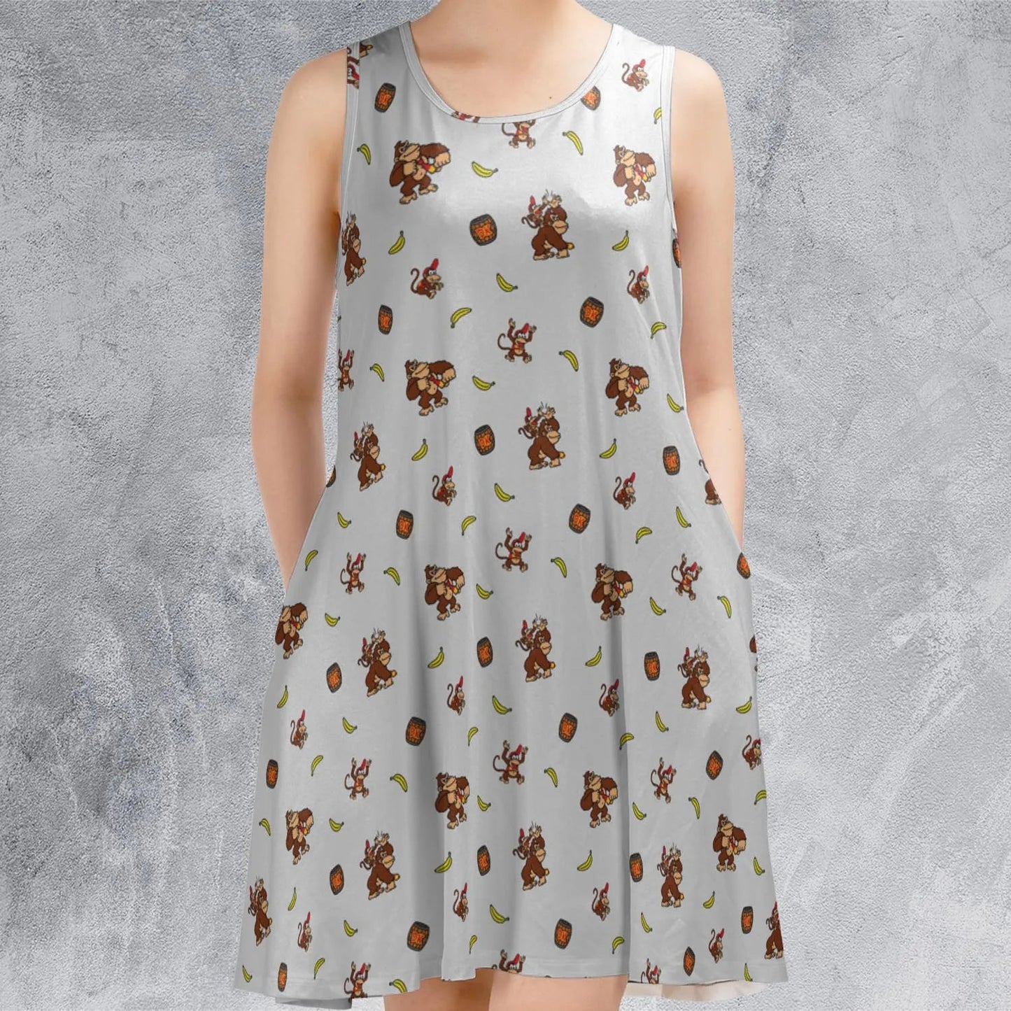 Casual Sleeveless Dress - 3B2VFT55