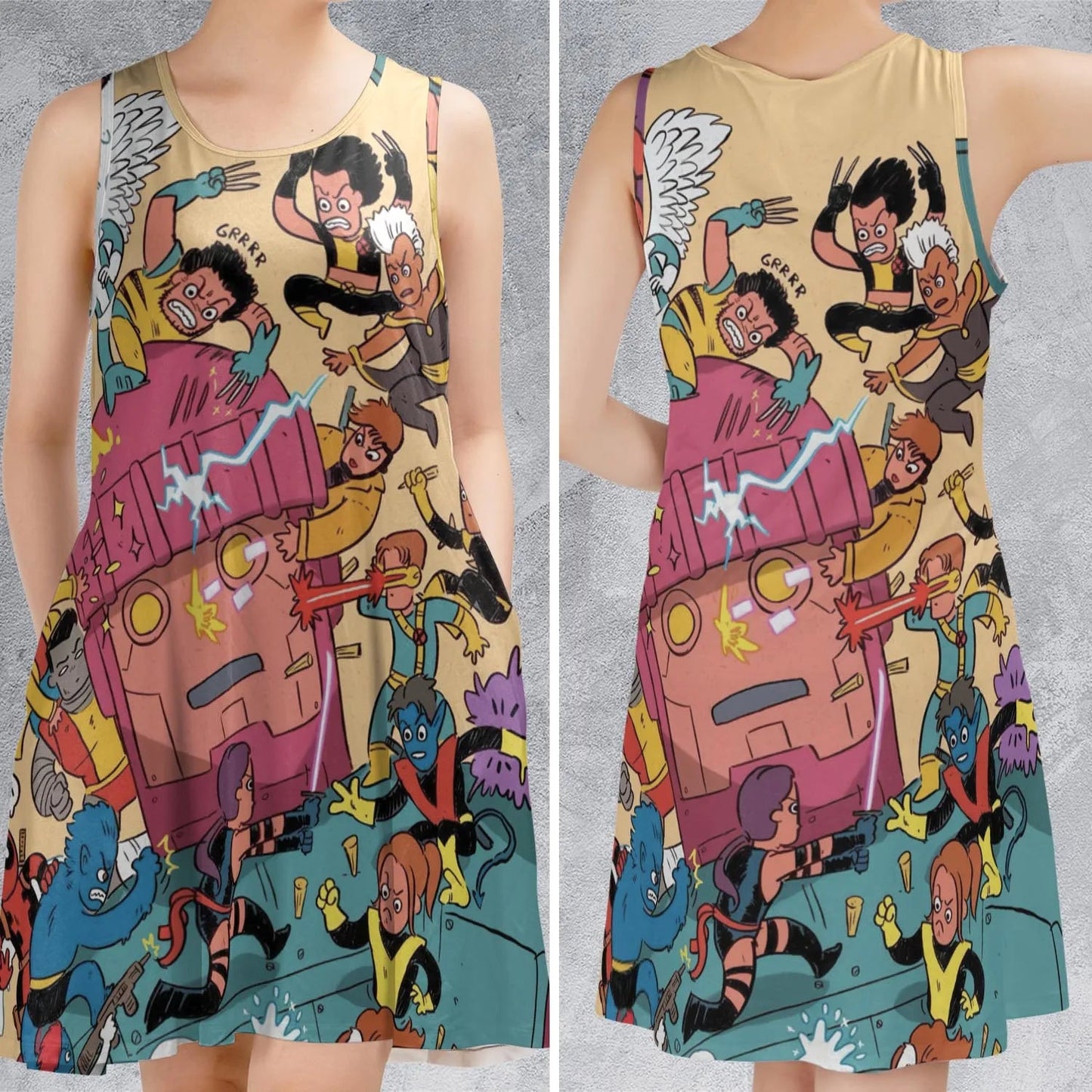 Casual Sleeveless Dress - 2XKF1S5G