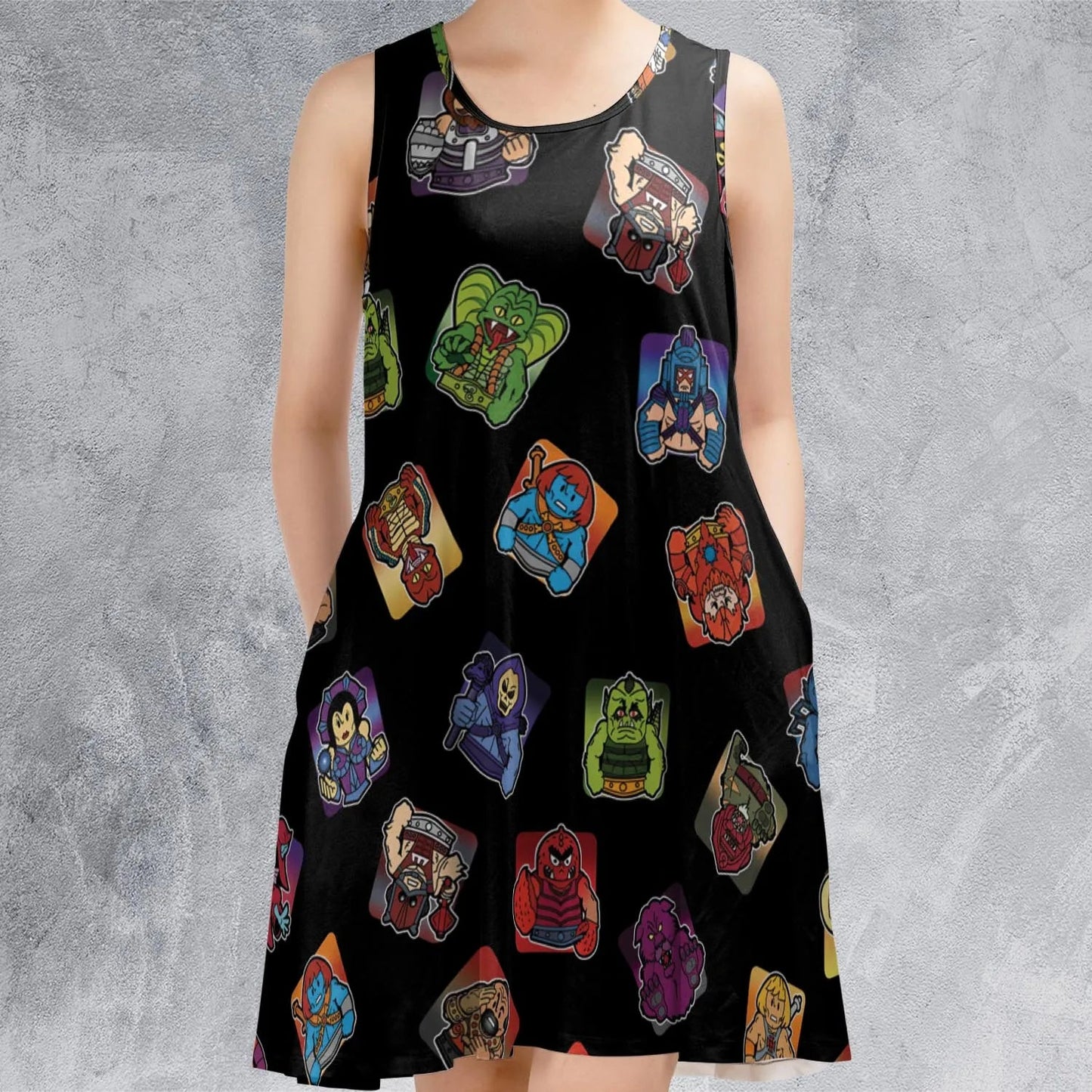 Casual Sleeveless Dress - 1HWCL45R