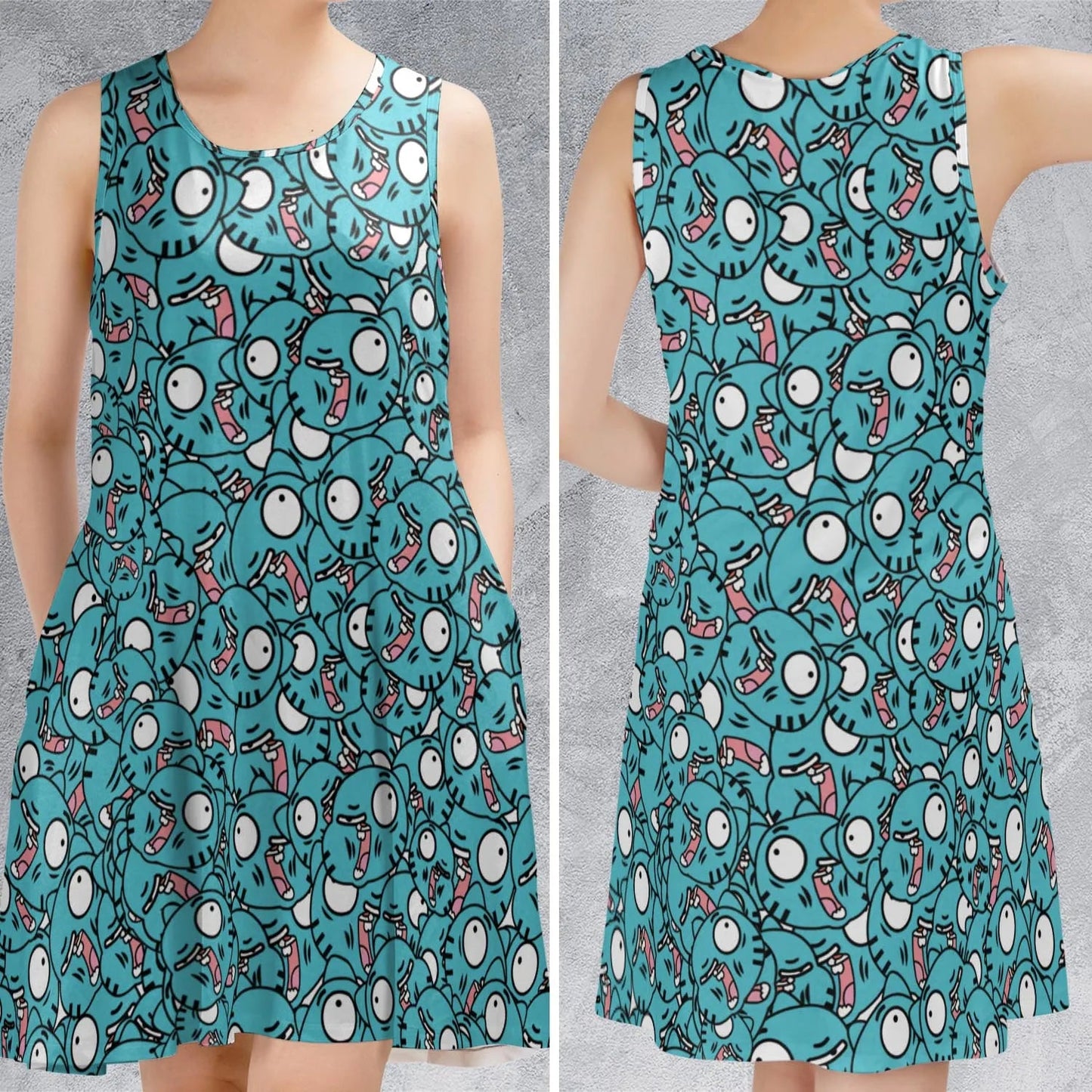 Casual Sleeveless Dress - LXJ471AD