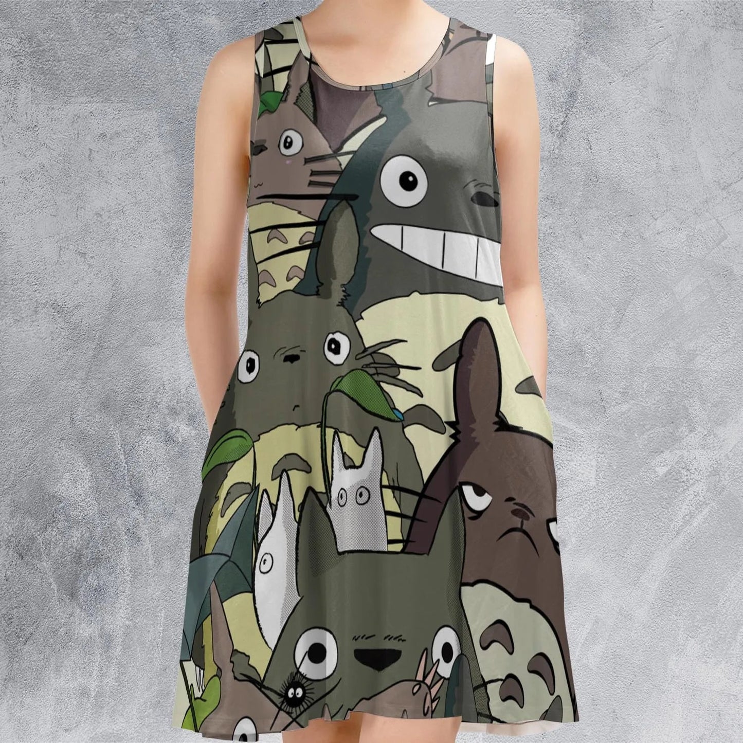 Casual Sleeveless Dress - G3JRGQPK