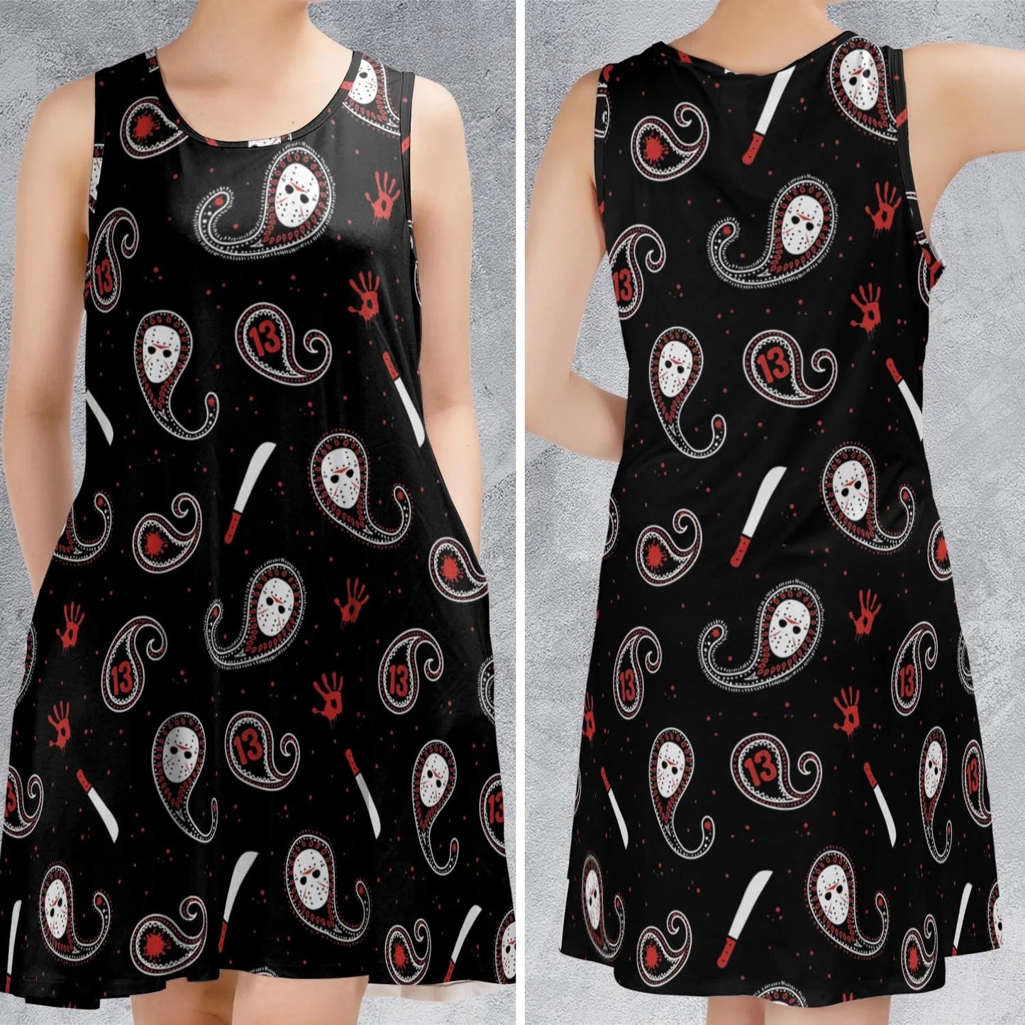 Casual Sleeveless Dress - DKYKLA4H