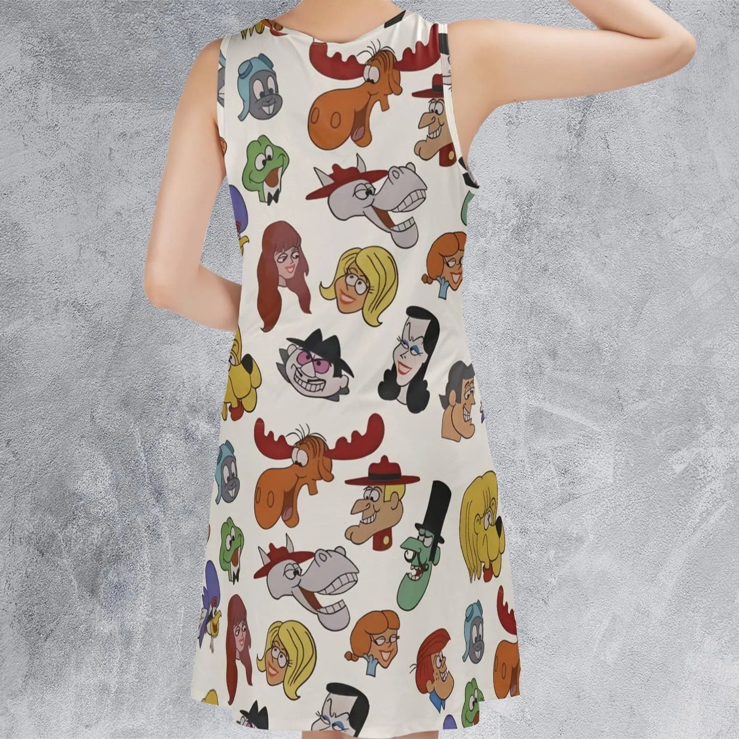 Casual Sleeveless Dress - NWDSB3U1