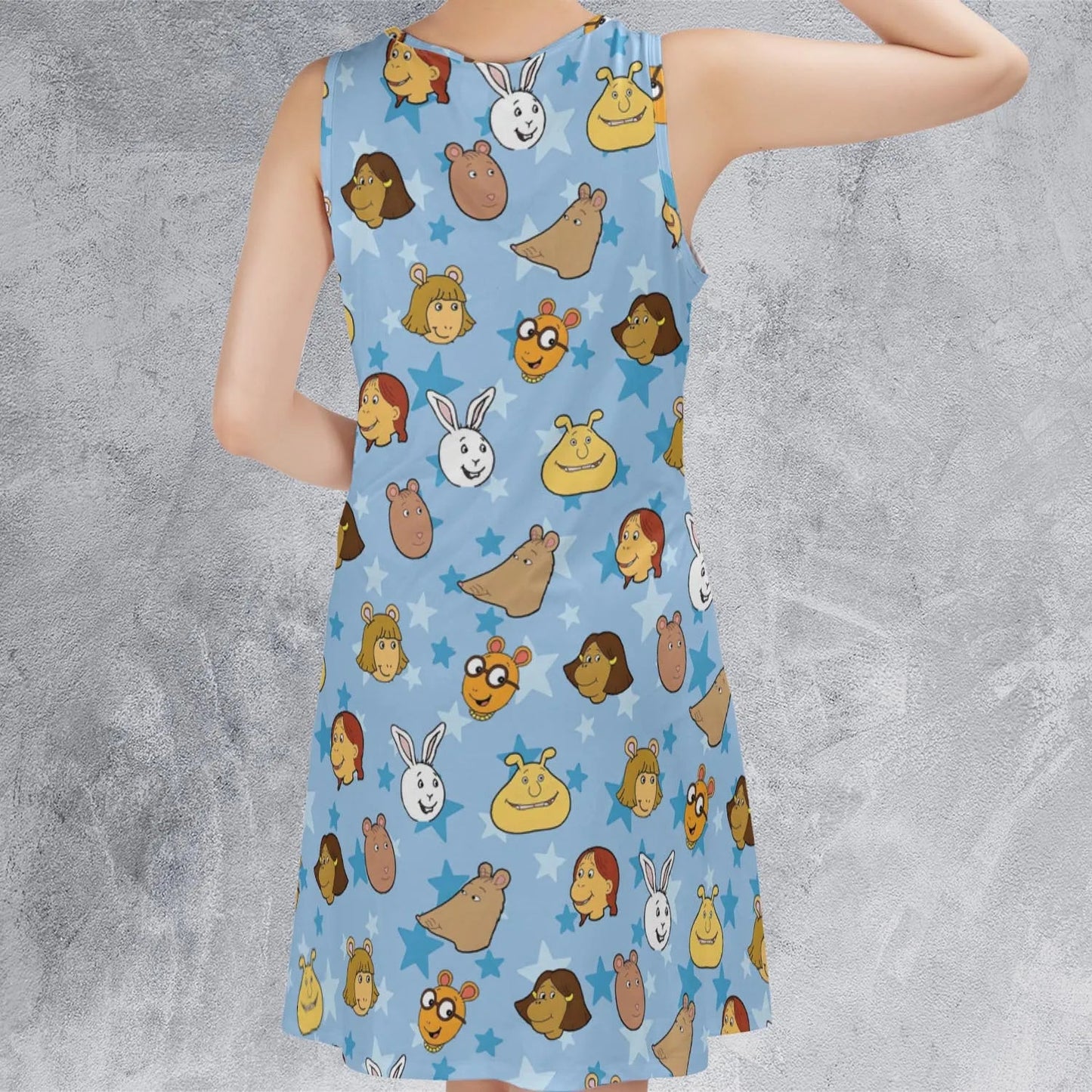 Casual Sleeveless Dress - 17136MFS