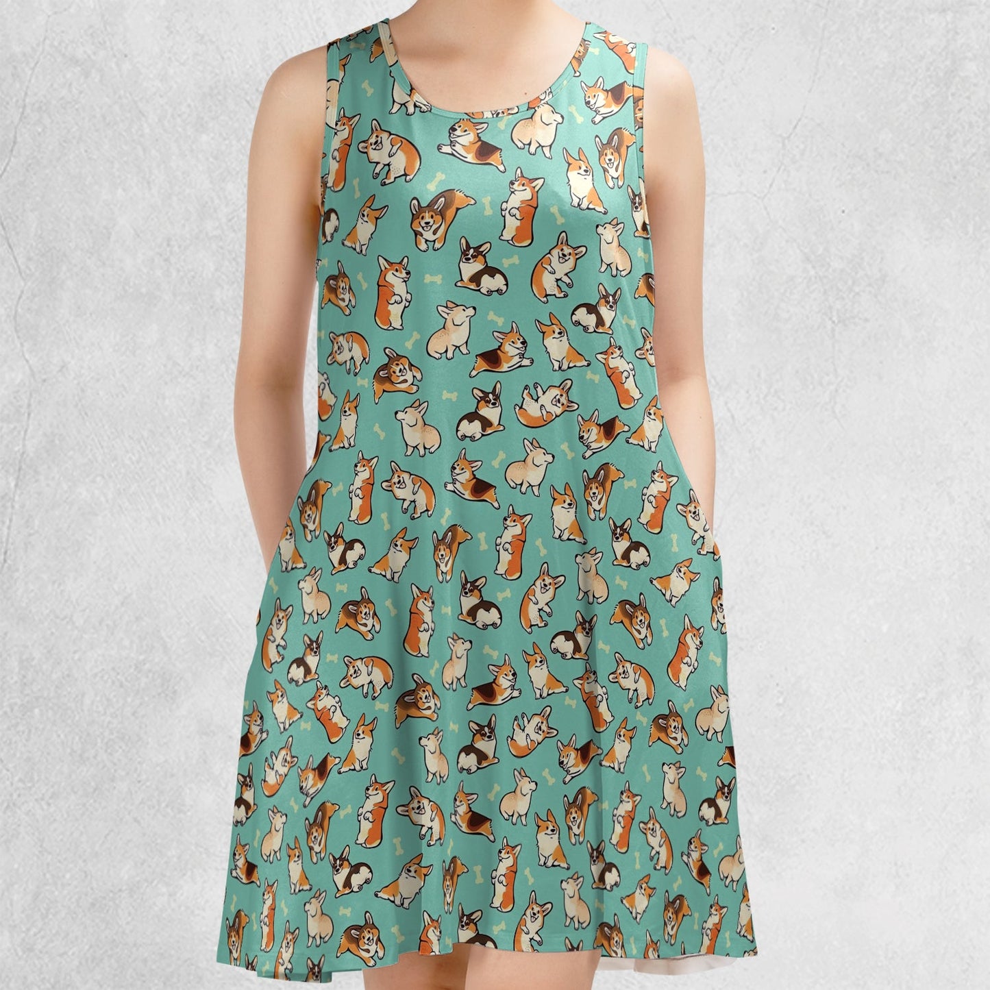 Casual Sleeveless Dress - KBVRBQJU