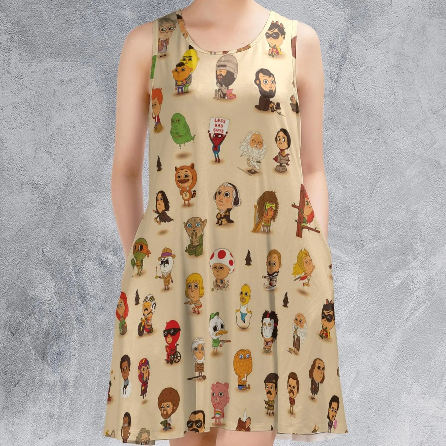 Casual Sleeveless Dress - 7H71GL2E