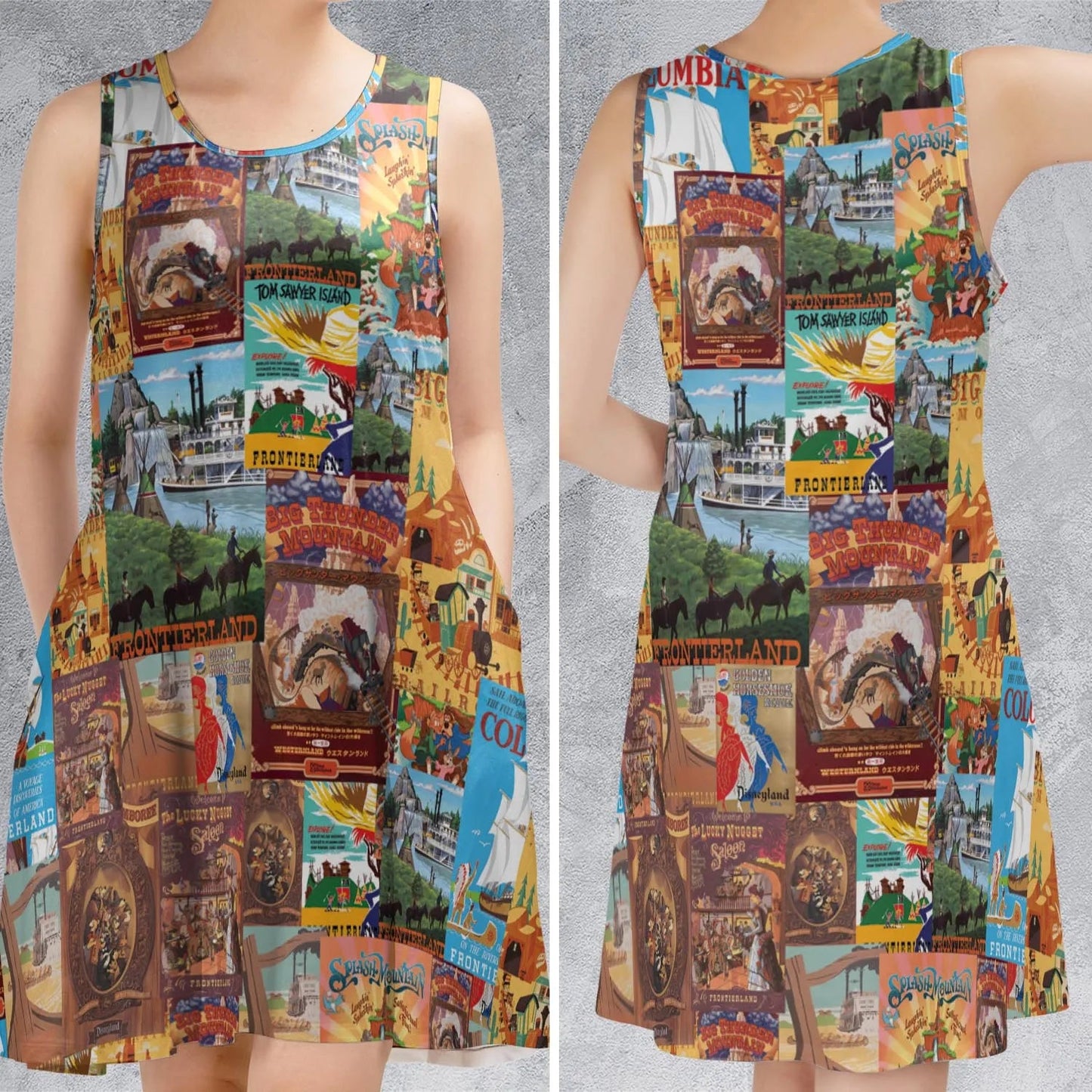Casual Sleeveless Dress - 2XD7W3HR