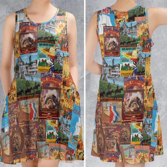 Casual Sleeveless Dress - 2XD7W3HR