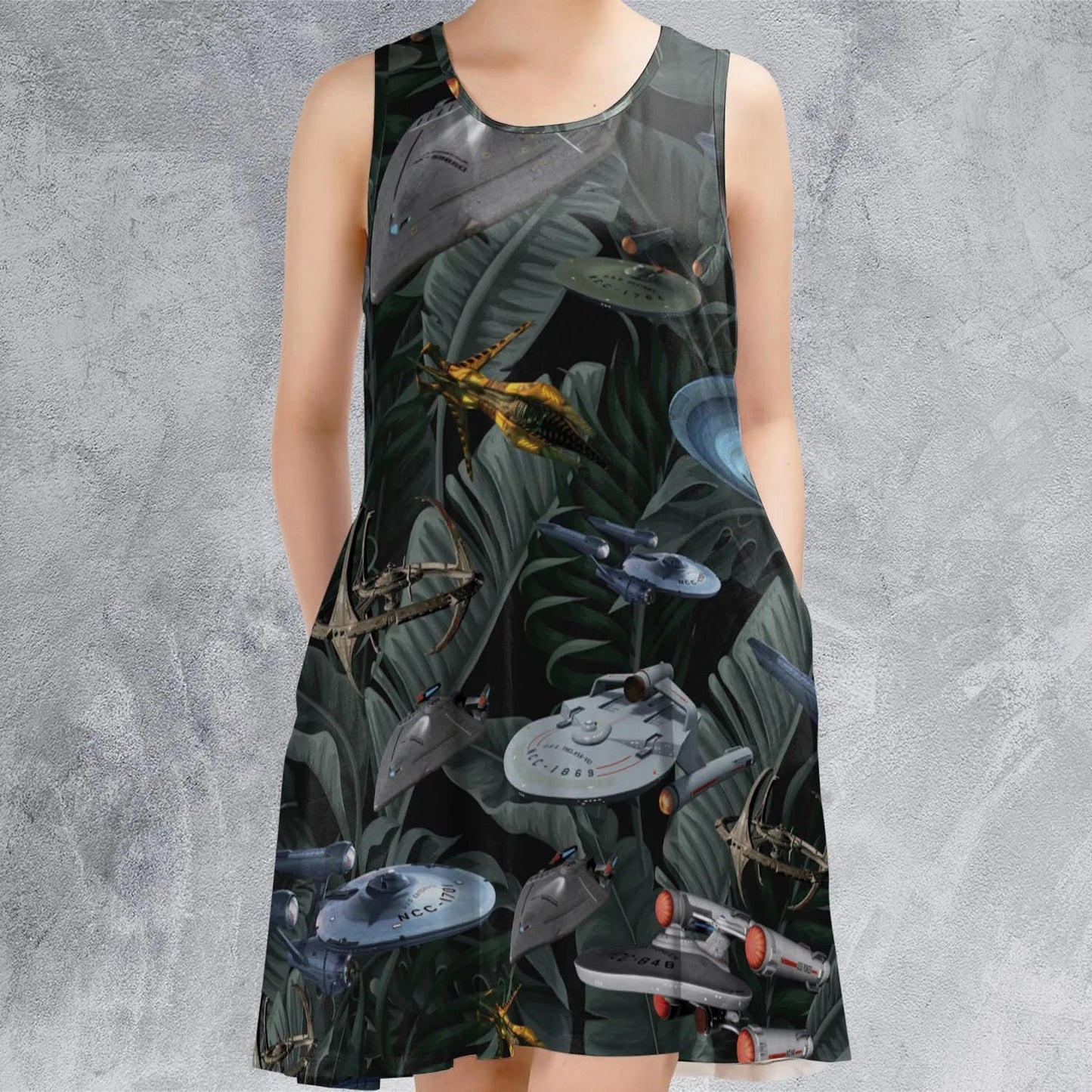 Casual Sleeveless Dress - J7VB53MW