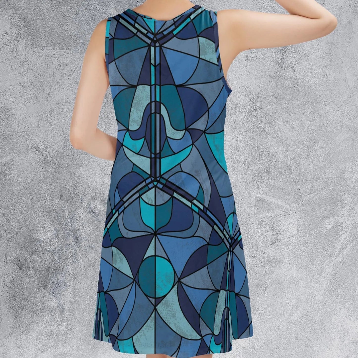 Casual Sleeveless Dress - HUSR4FHX