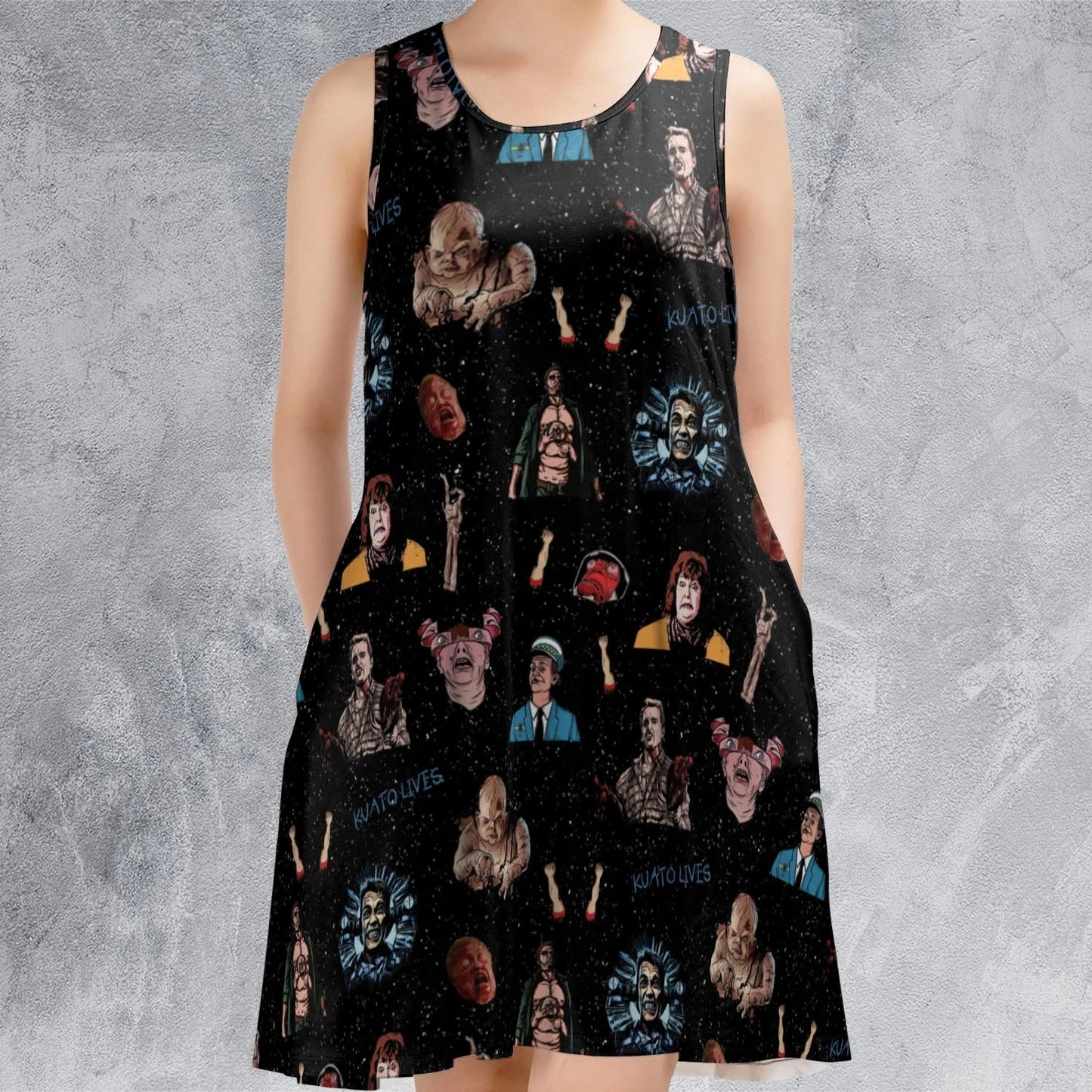Casual Sleeveless Dress - J918UBKY