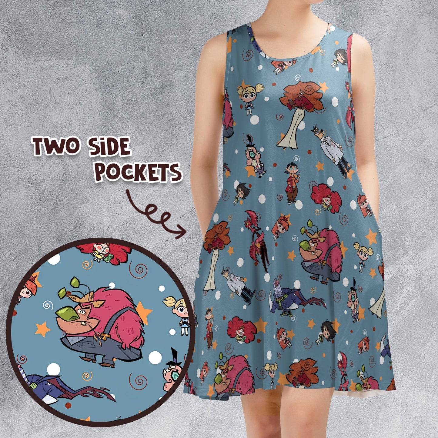 Casual Sleeveless Dress - X4WXKJDM