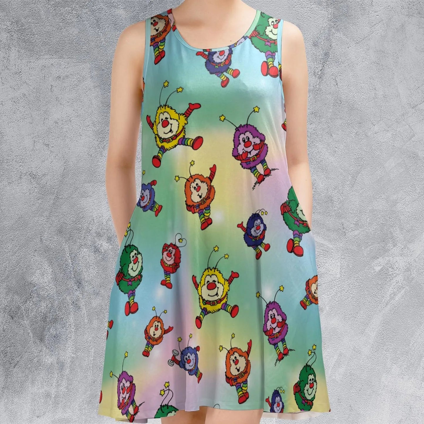Casual Sleeveless Dress - TFGBWFUG