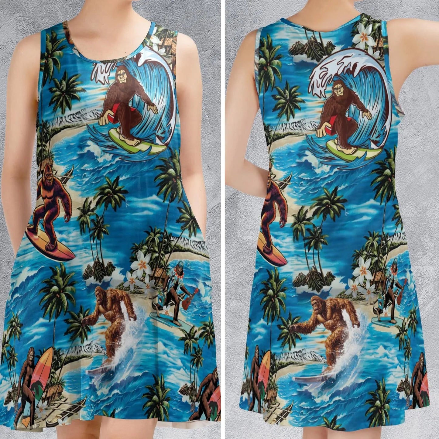 Casual Sleeveless Dress - Z6QB8YUR