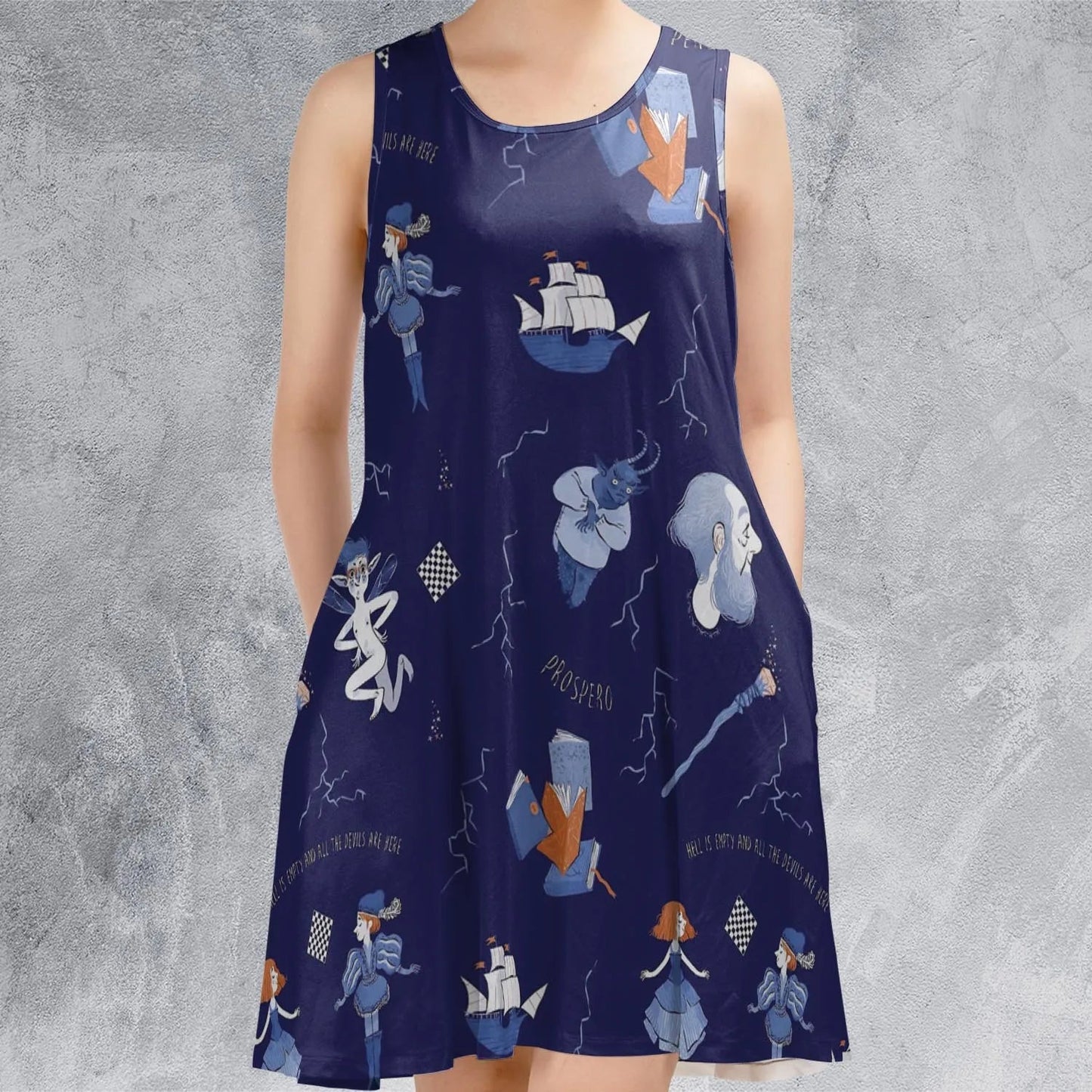 Casual Sleeveless Dress - 7MZM5DWA
