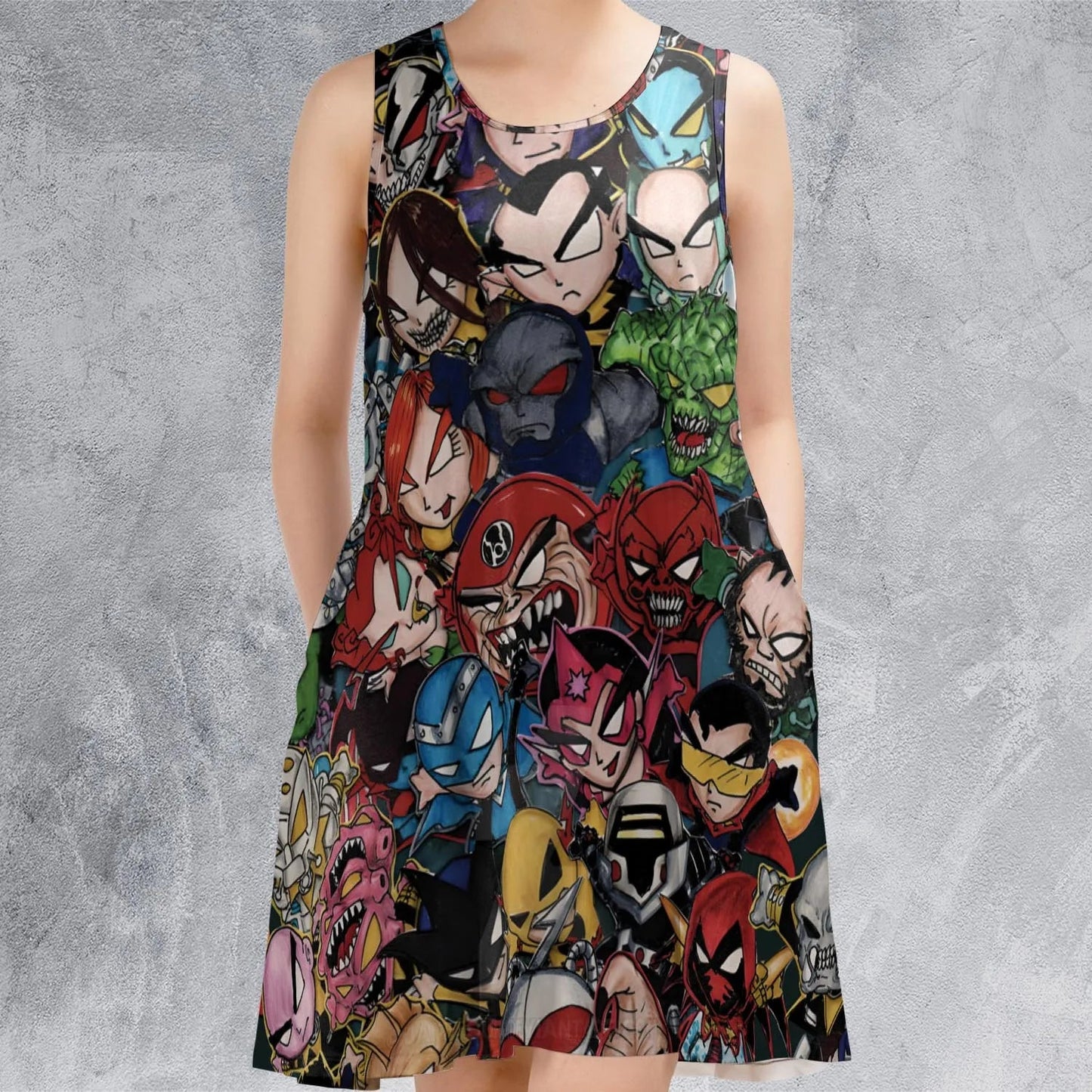 Casual Sleeveless Dress - 6K354PQN