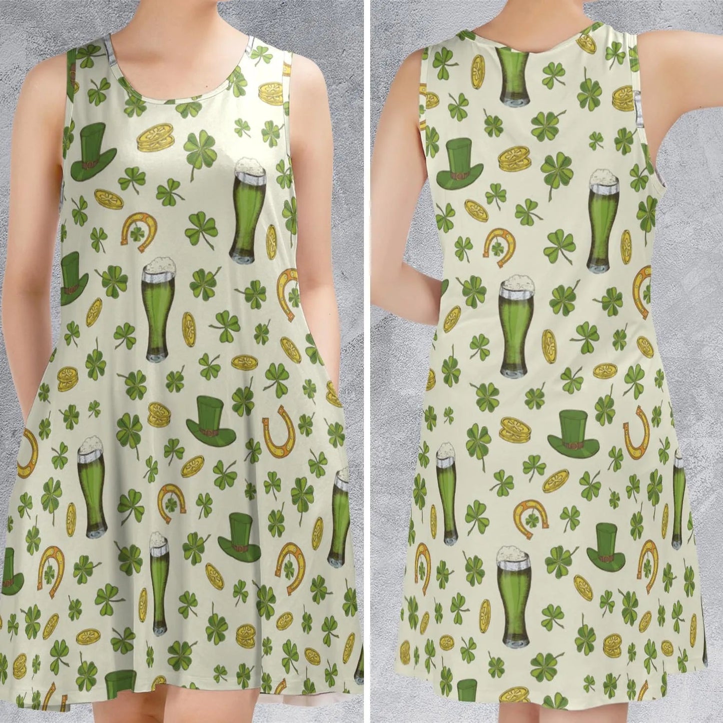Casual Sleeveless Dress - K3Q99FNK