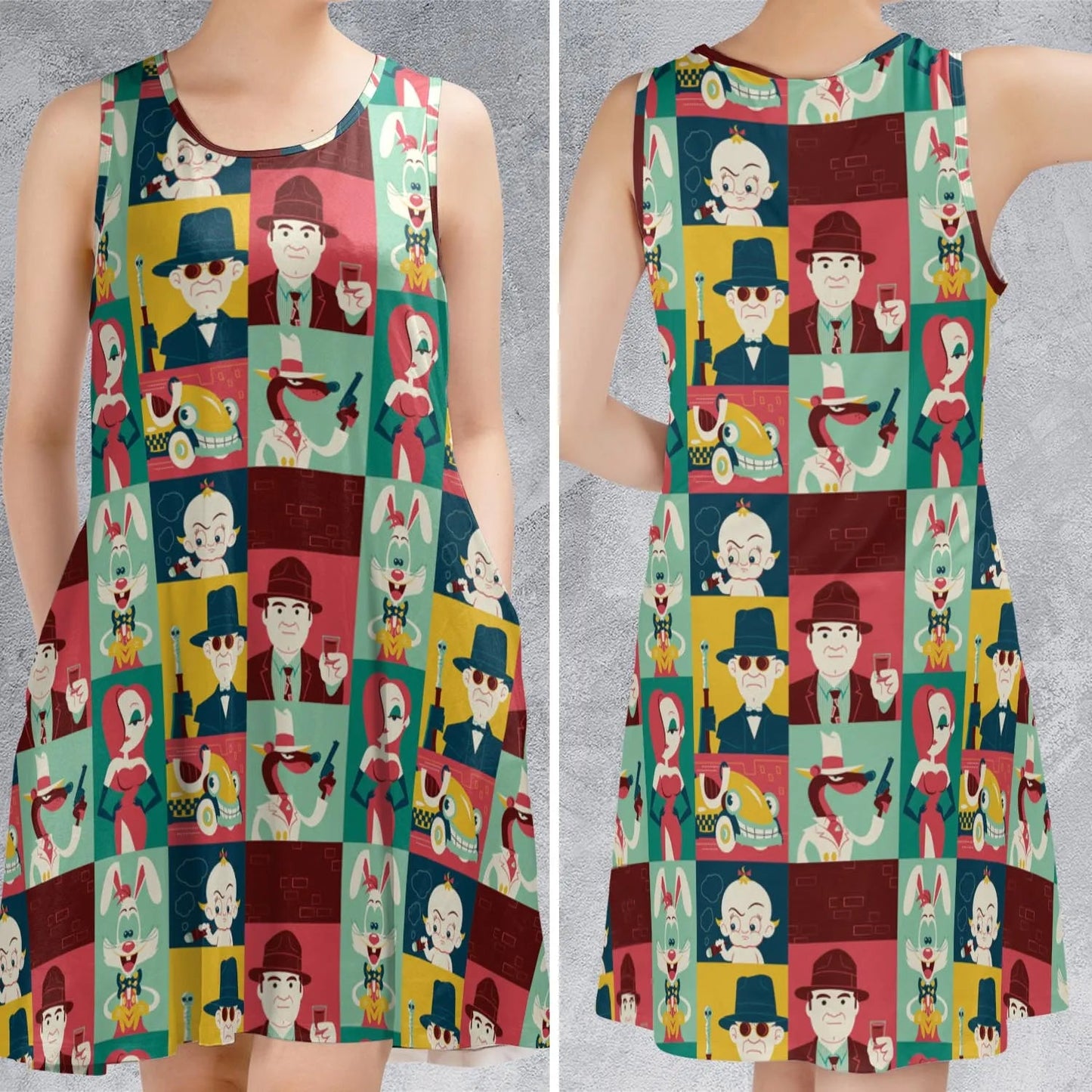Casual Sleeveless Dress - KGAHRA5R