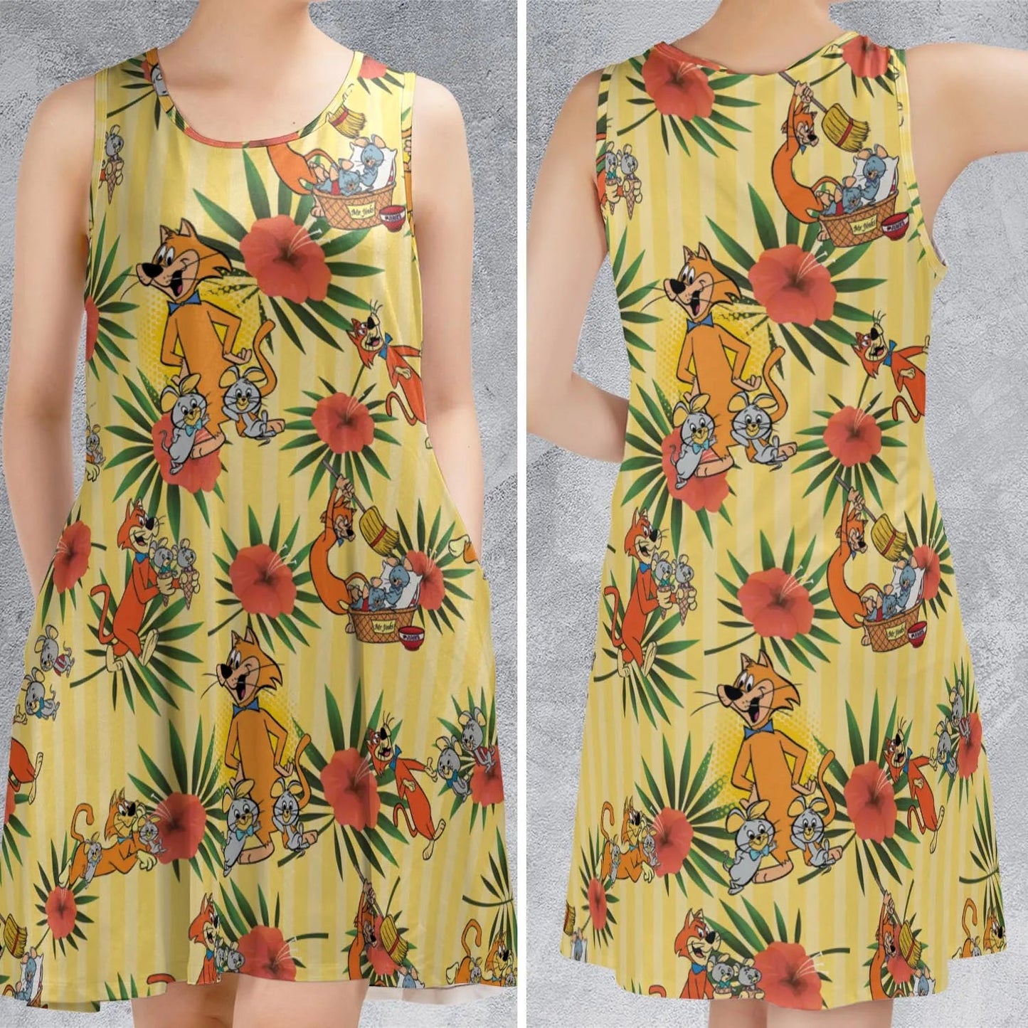 Casual Sleeveless Dress - EXNCBG72