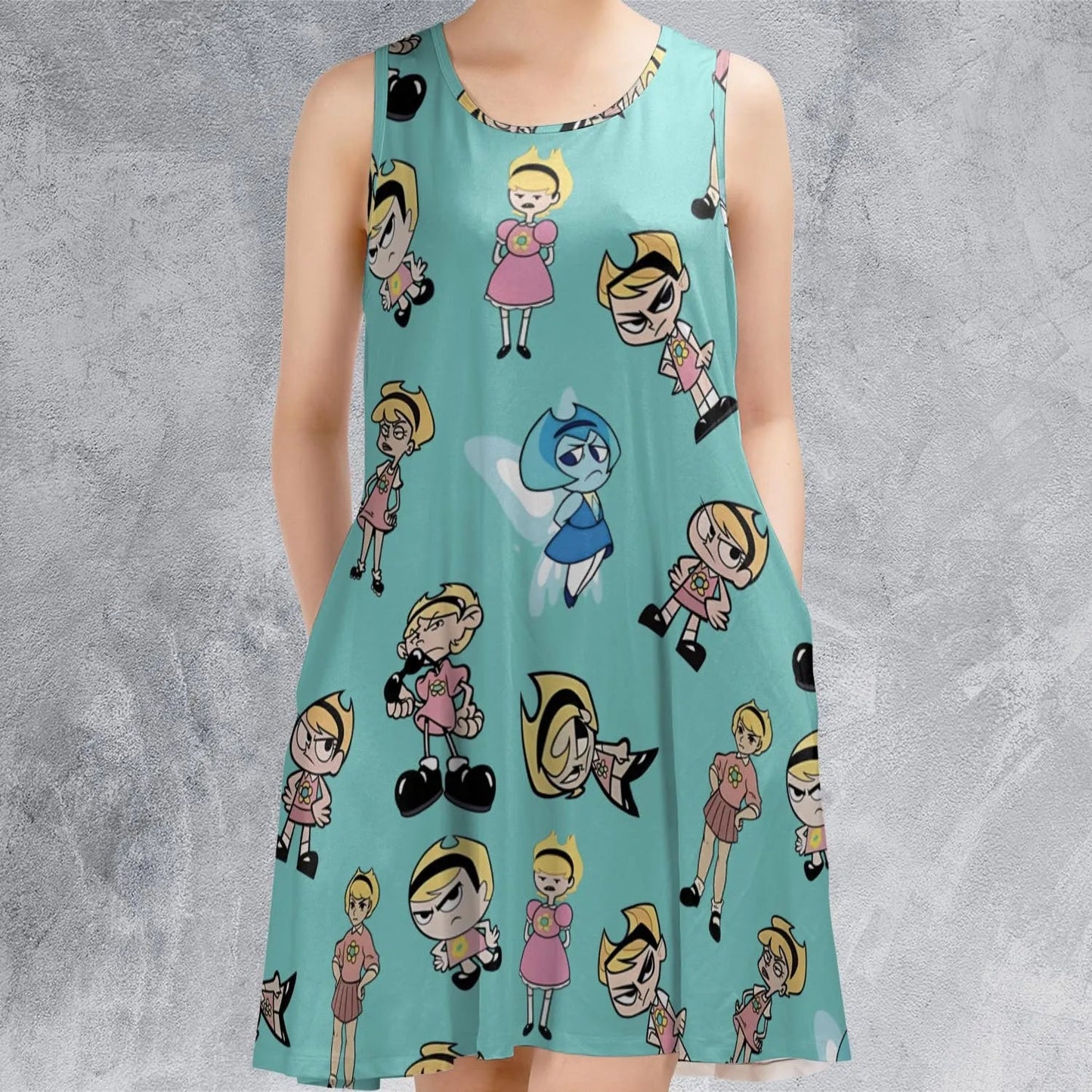 Casual Sleeveless Dress - 4AJAXMPB