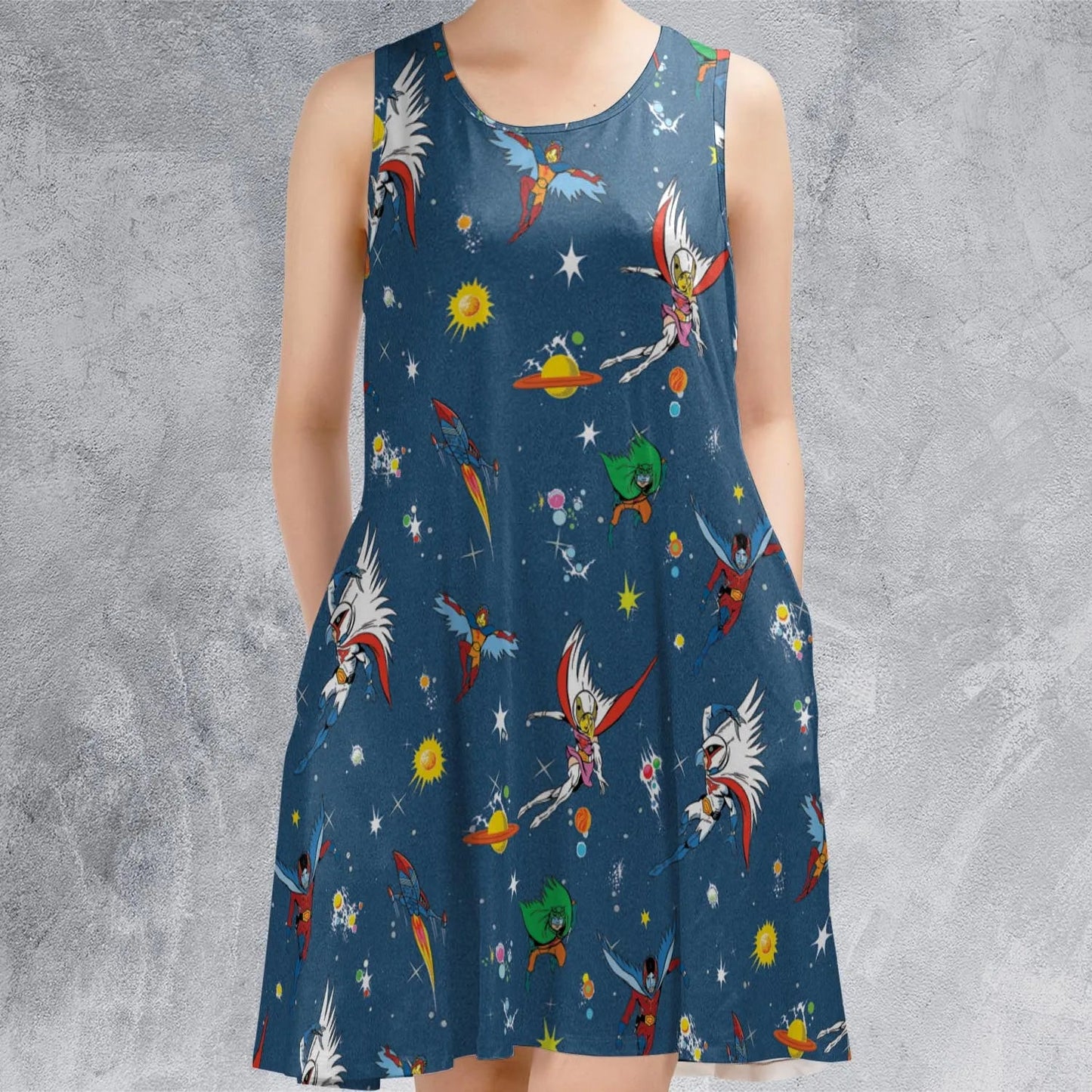 Casual Sleeveless Dress - JVLFF1N7