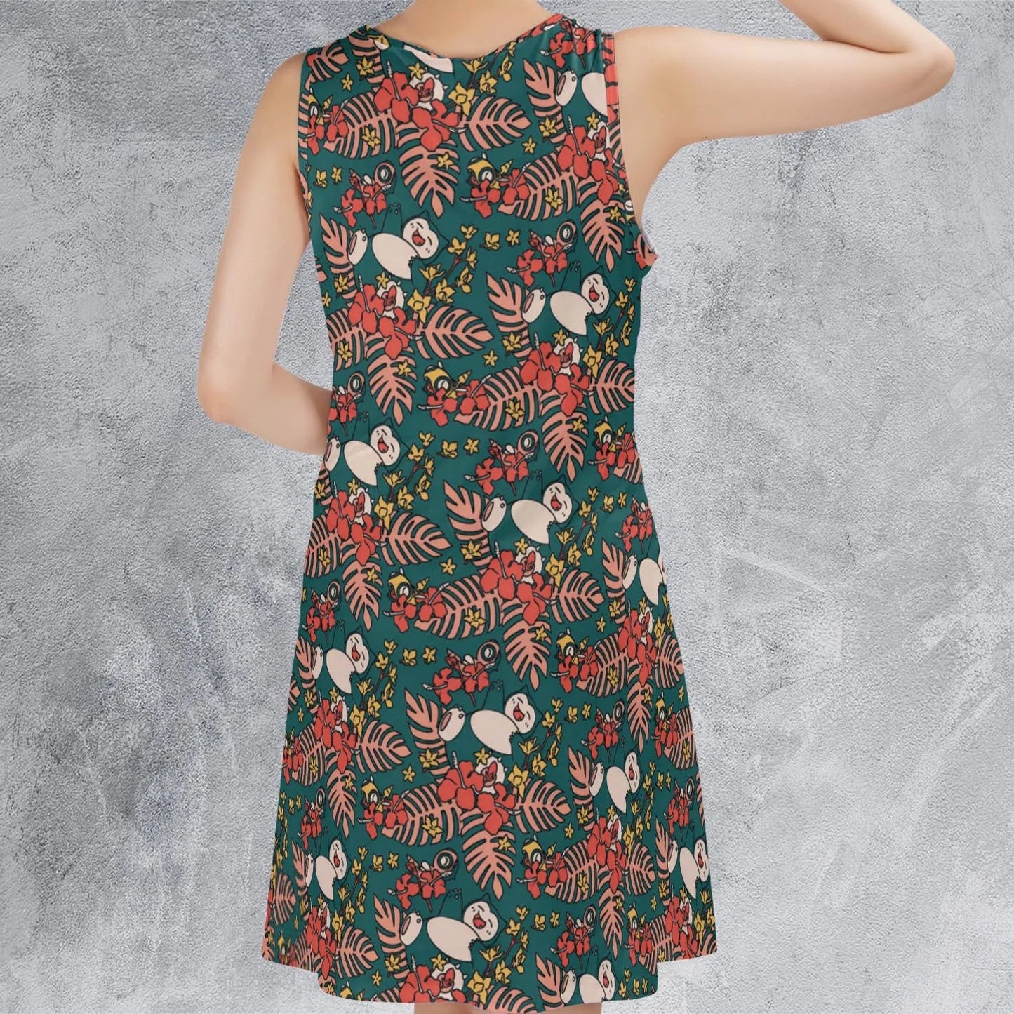 Casual Sleeveless Dress - B5KTDKH3