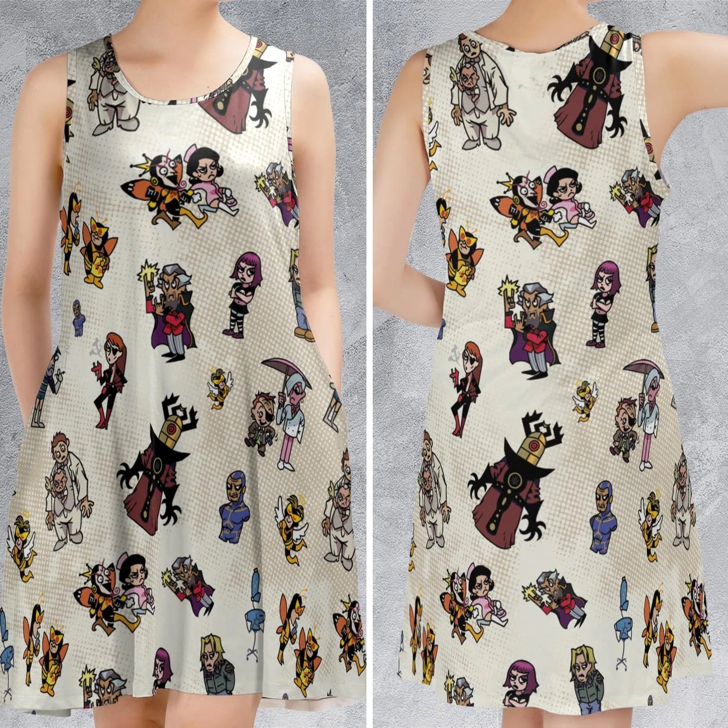 Casual Sleeveless Dress - 6ZTJYDNA