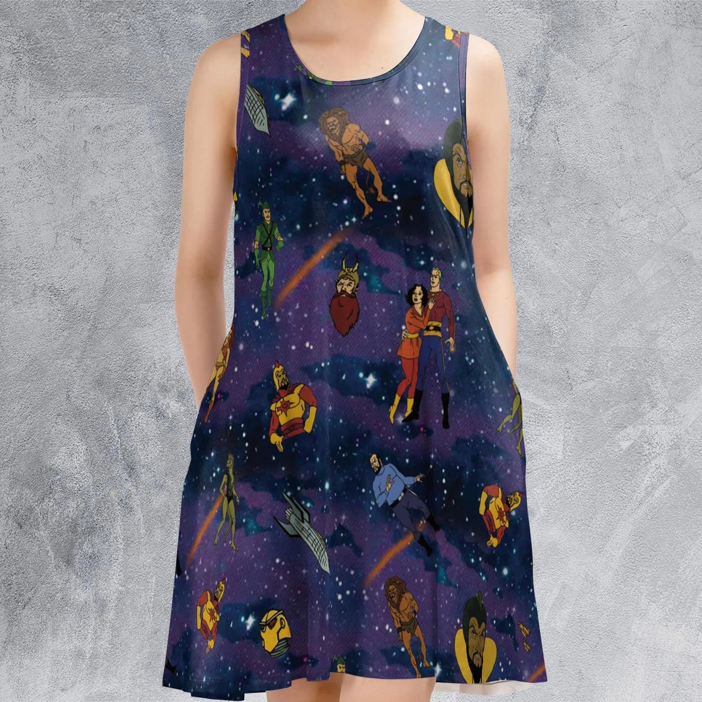 Casual Sleeveless Dress - SGNA5NVX